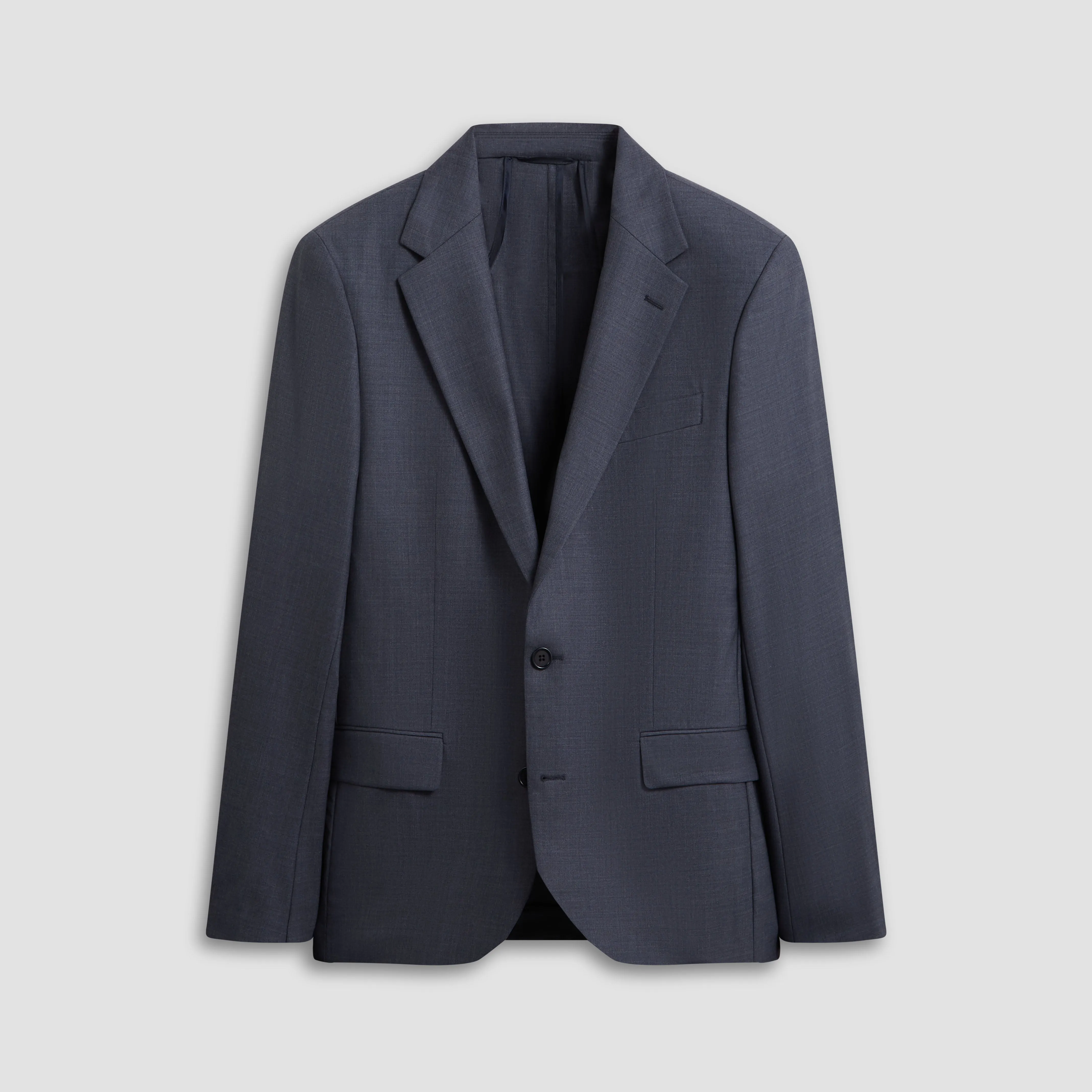 Two Button Stretch Wool Travel Blazer sold by Bugatchi