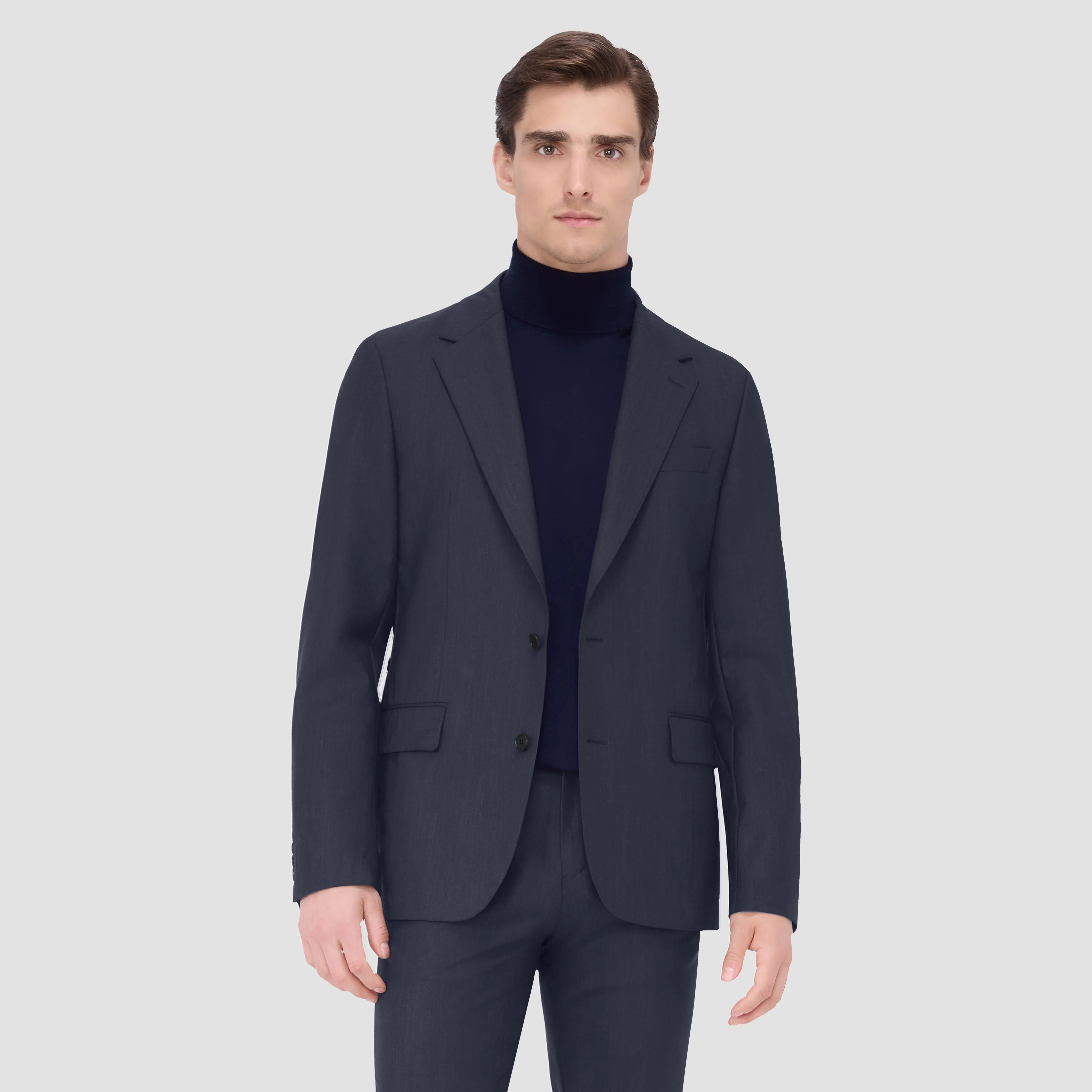 Two Button Stretch Wool Travel Blazer sold by Bugatchi product image thumbnail 2