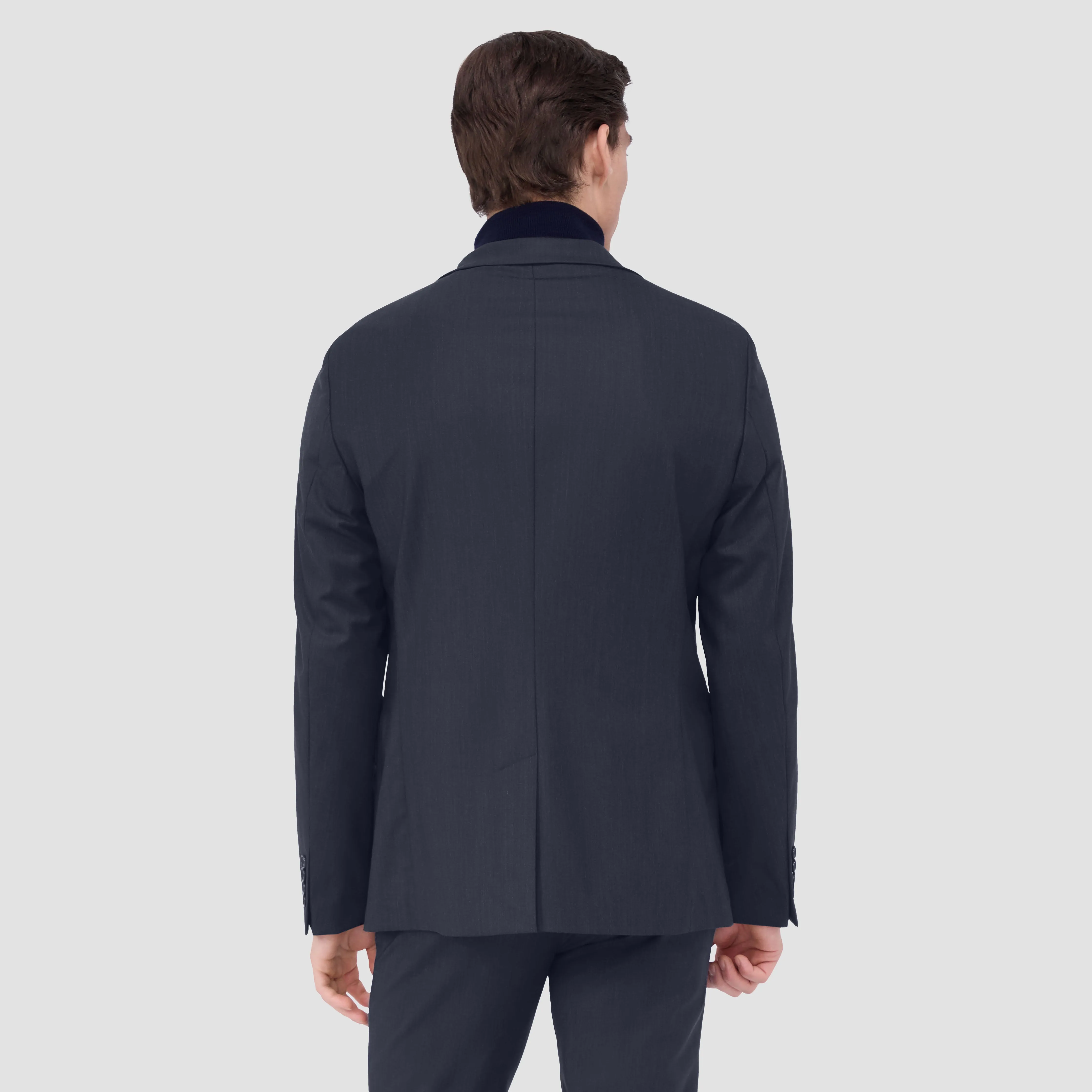 Two Button Stretch Wool Travel Blazer sold by Bugatchi product image thumbnail 4