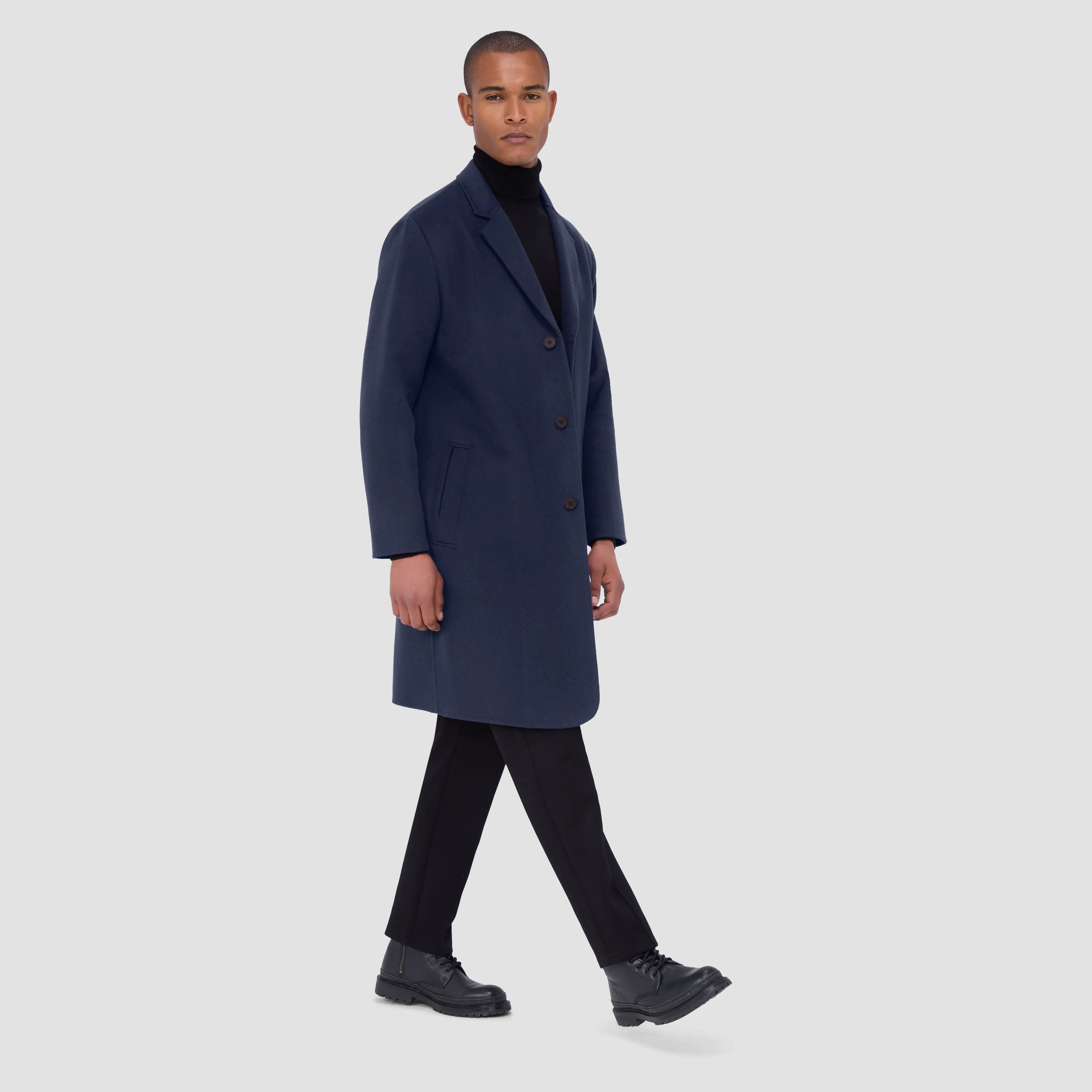 Full Length Wool Coat sold by Bugatchi product image thumbnail 5