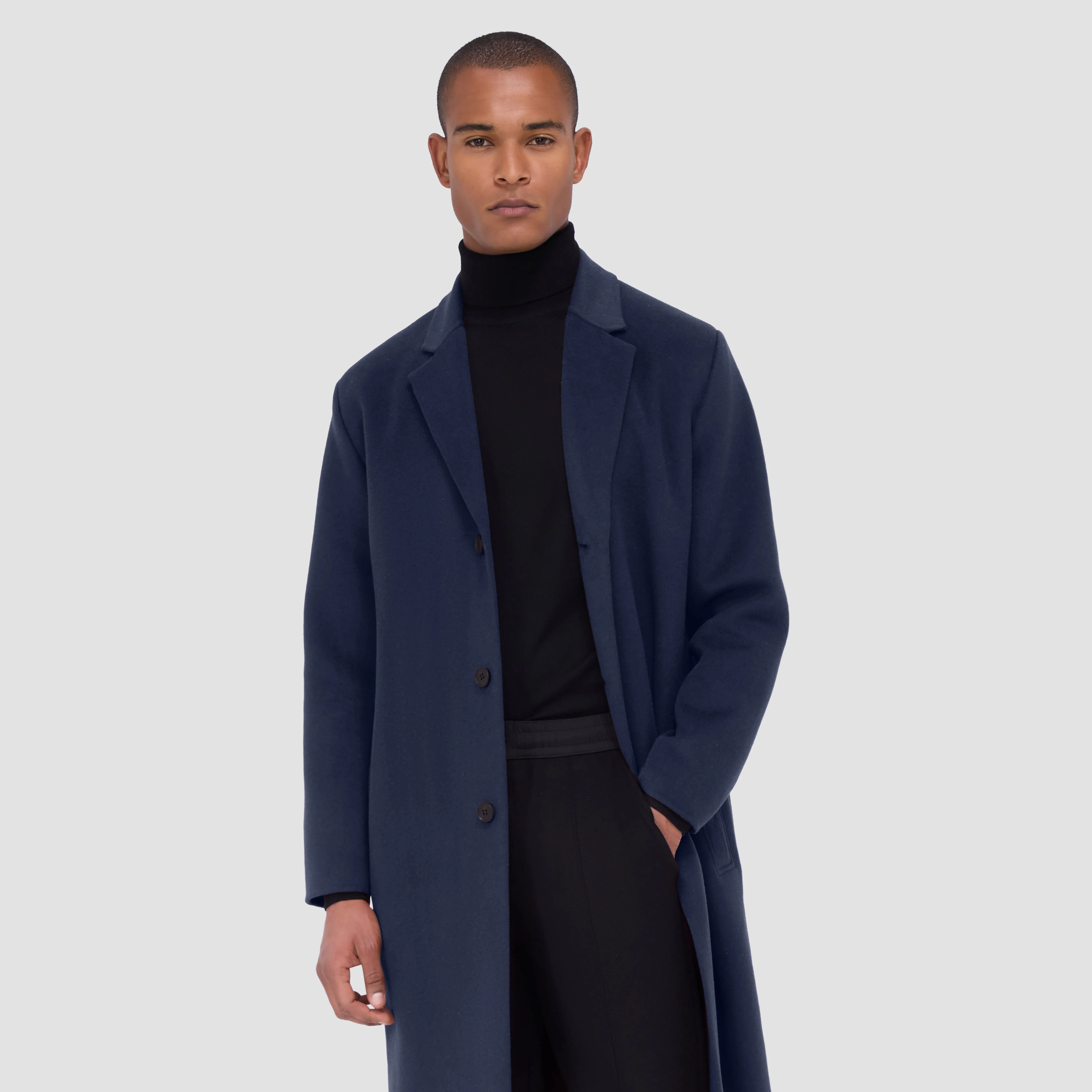 Full Length Wool Coat sold by Bugatchi product image thumbnail 2