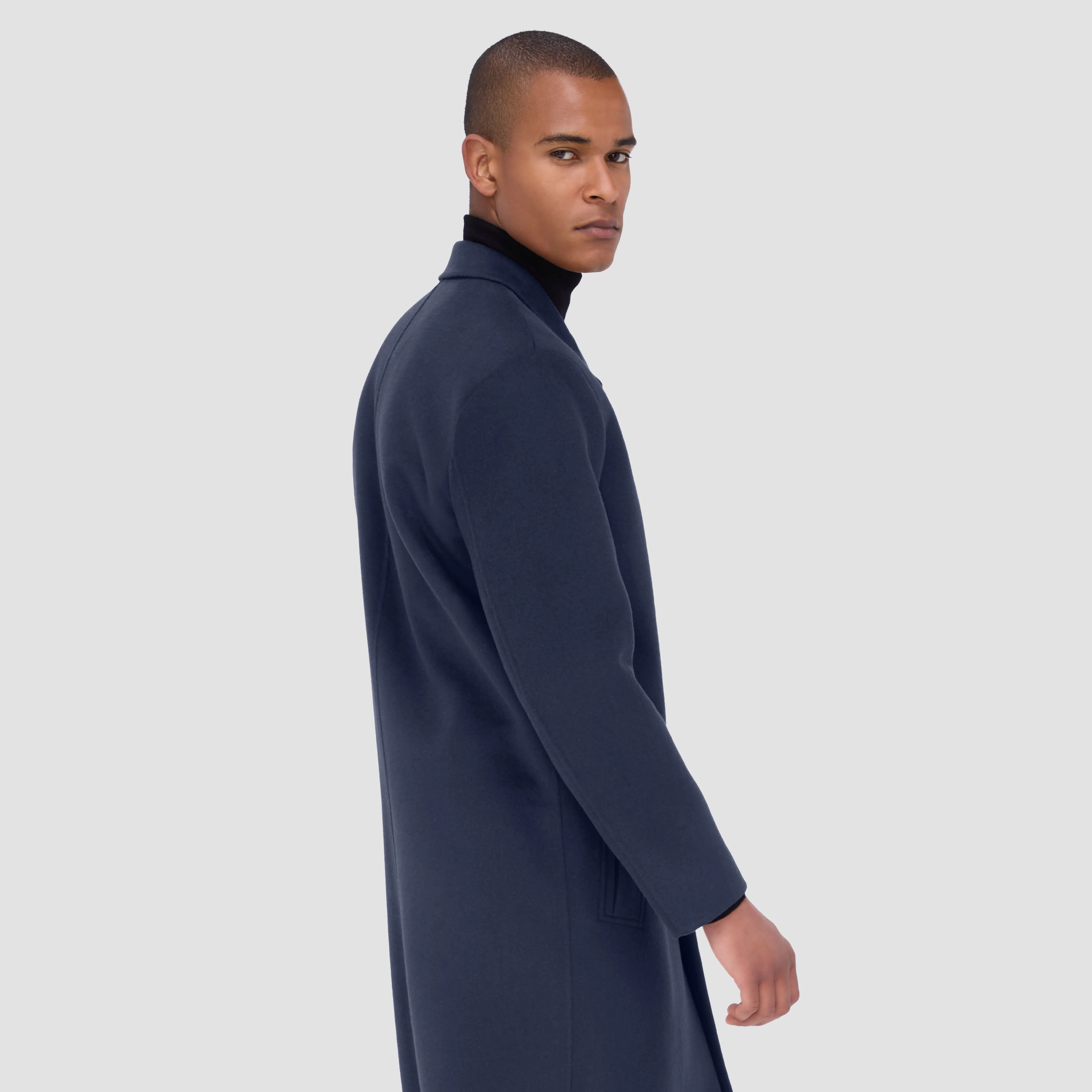 Full Length Wool Coat sold by Bugatchi product image thumbnail 3