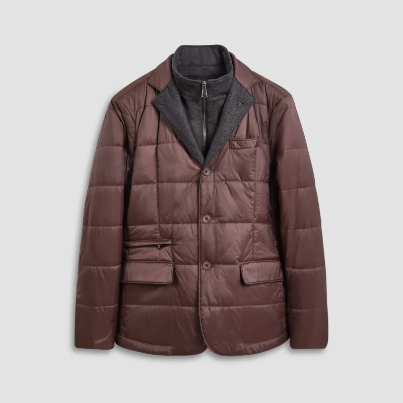 Three Button Quilted Blazer with Detachable Bib sold by Bugatchi