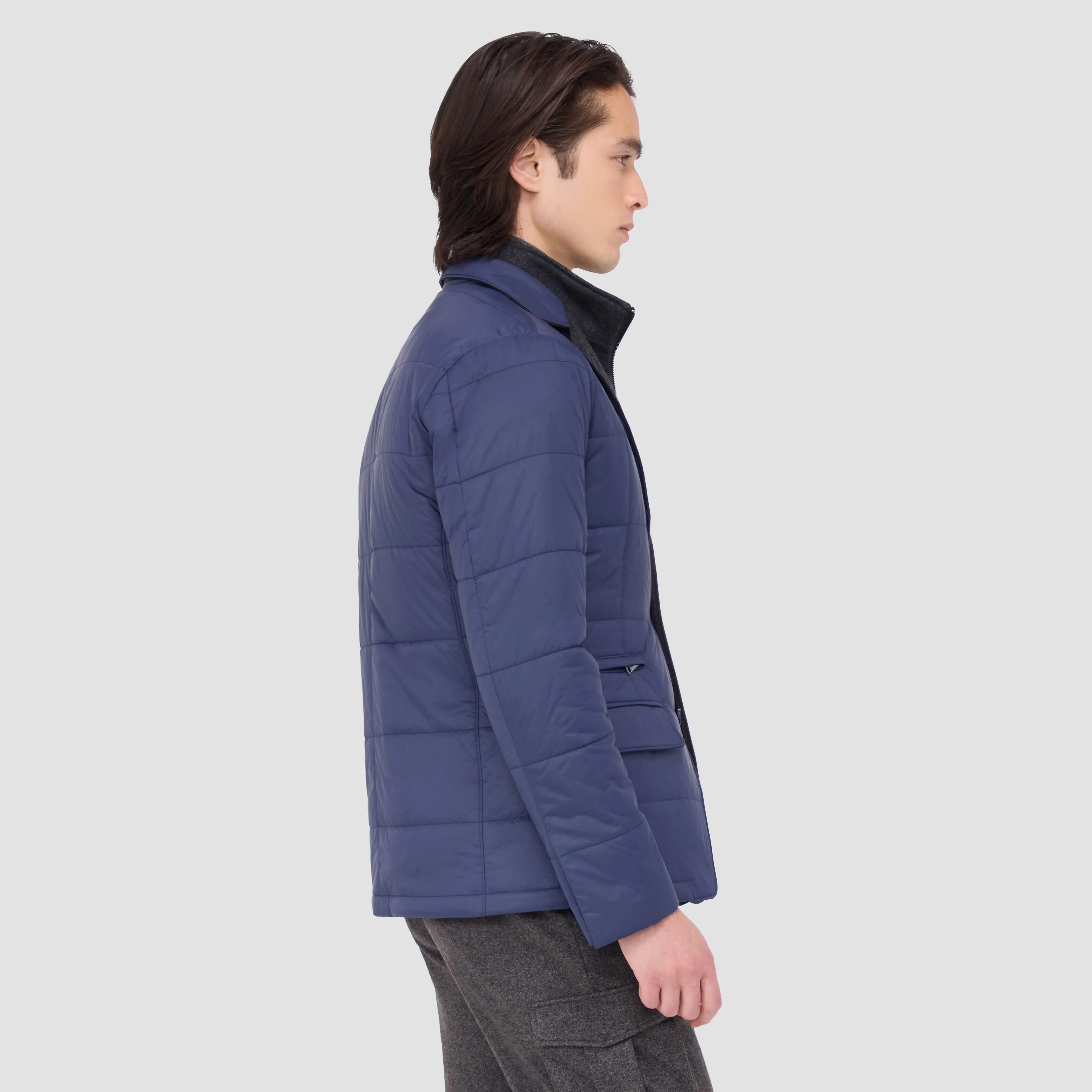 Three Button Quilted Blazer with Detachable Bib sold by Bugatchi product image thumbnail 3