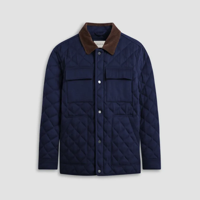 Wool and Cashmere Quilted Field Jacket sold by Bugatchi