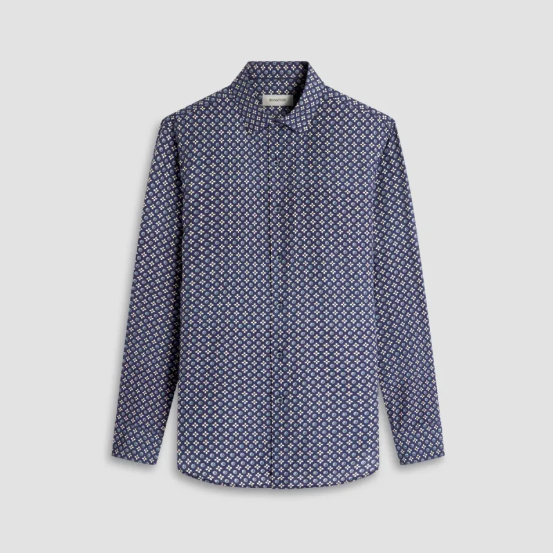 Julian Mosaic Lyocell Shirt sold by Bugatchi