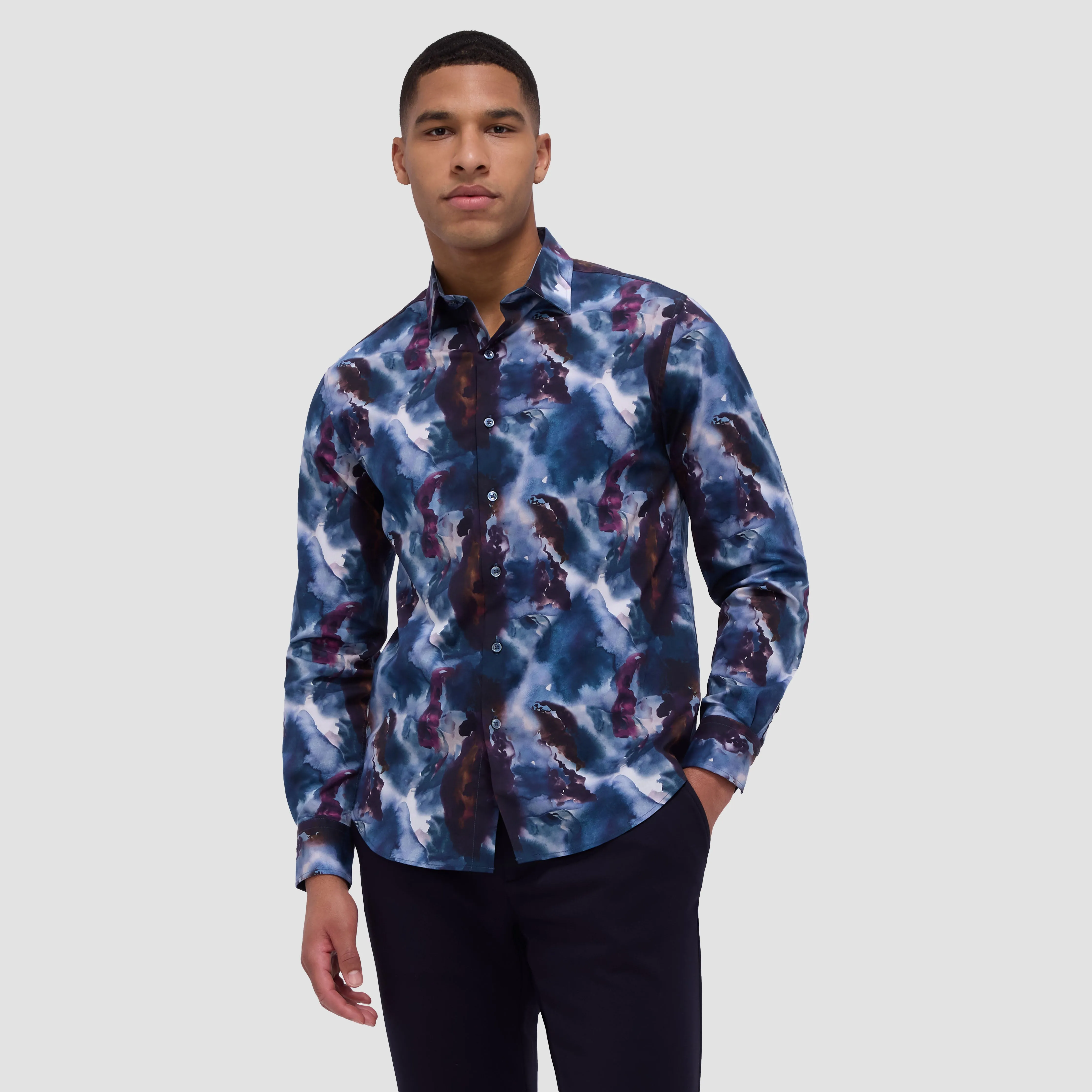 Julian Watercolor Shirt sold by Bugatchi product image thumbnail 2