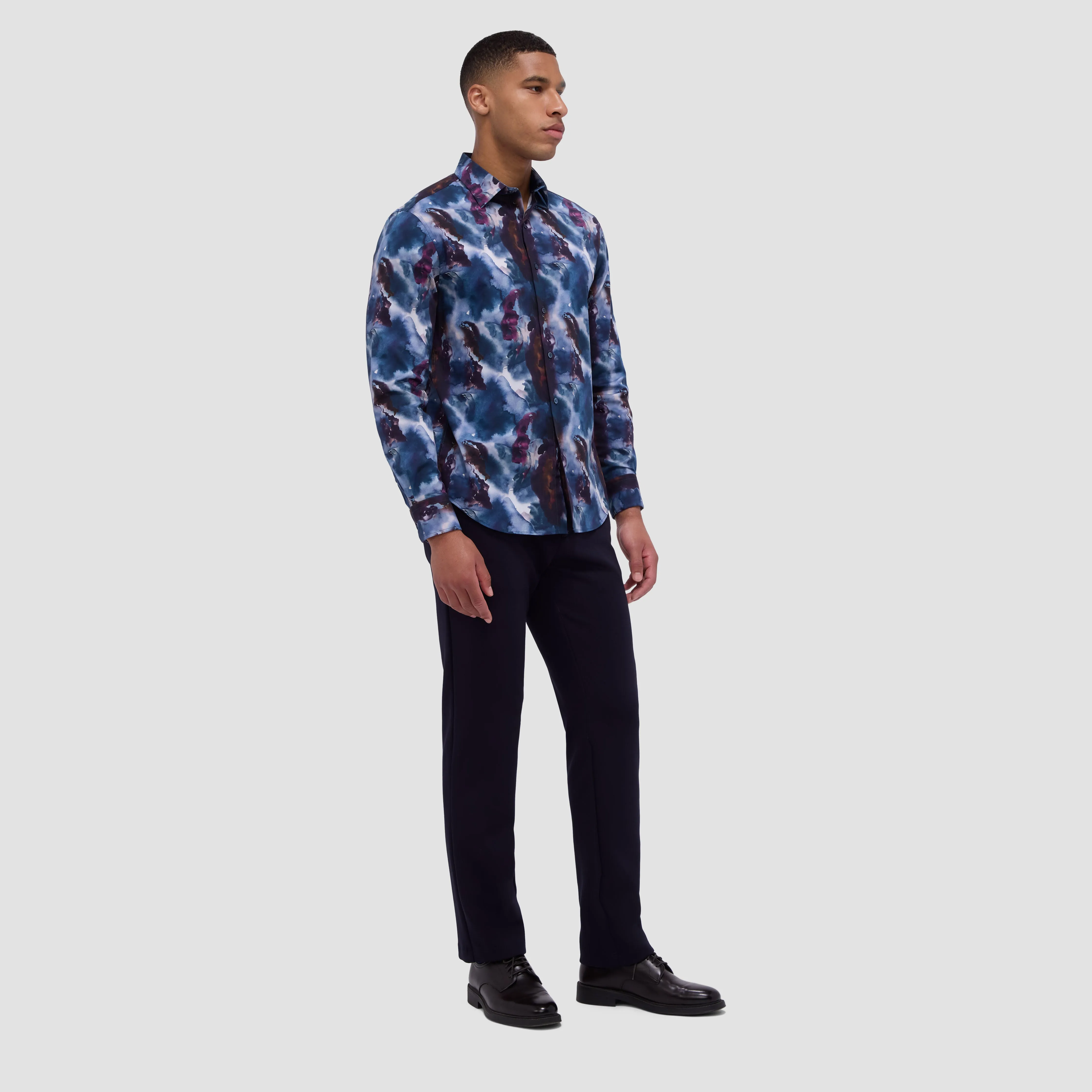 Julian Watercolor Shirt sold by Bugatchi product image thumbnail 5
