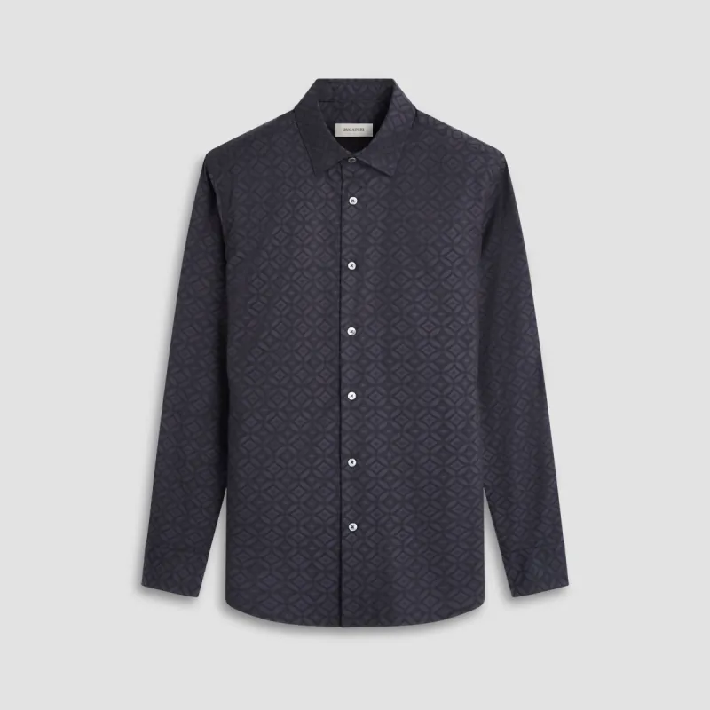 Julian Tonal Jacquard Shirt sold by Bugatchi