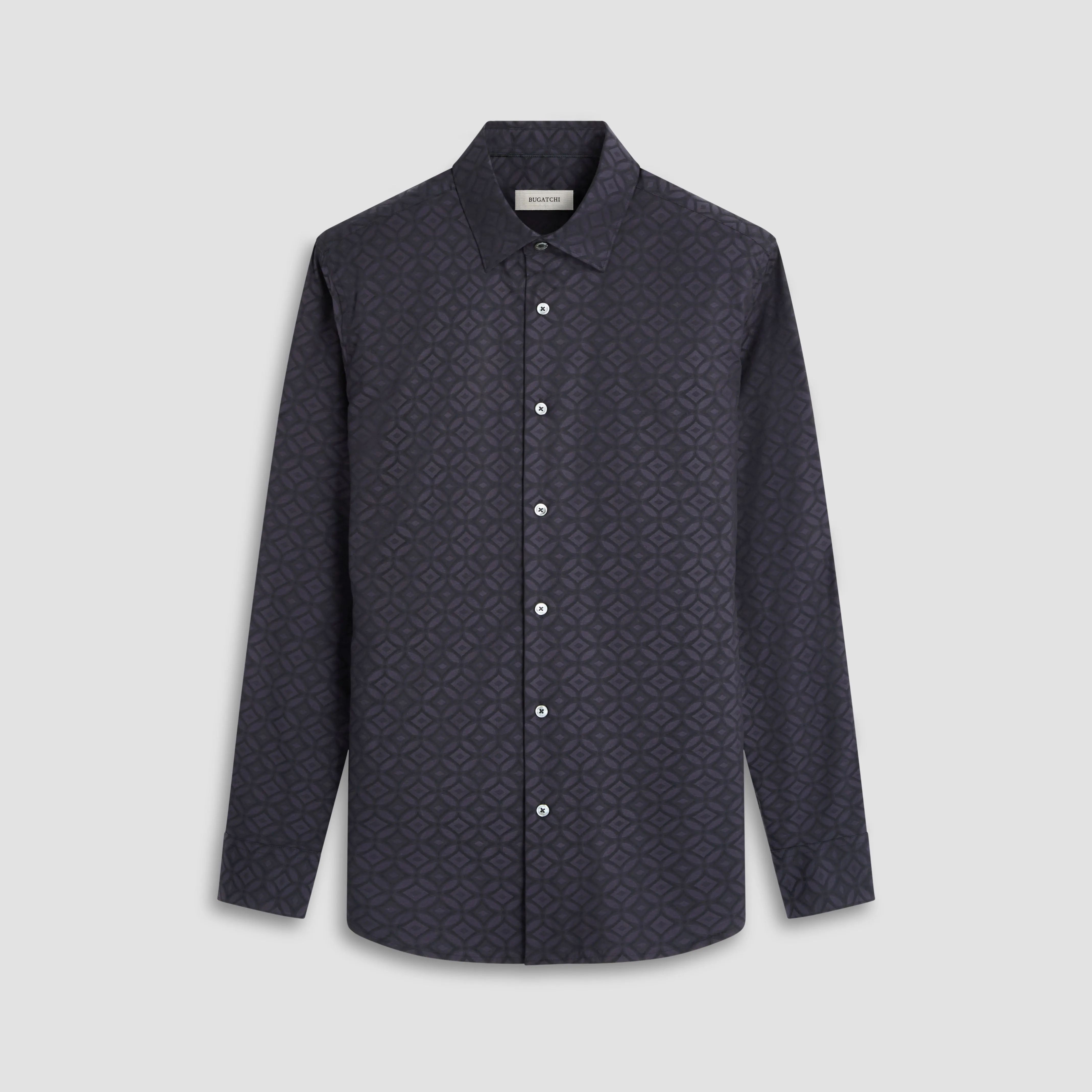 Julian Tonal Jacquard Shirt sold by Bugatchi