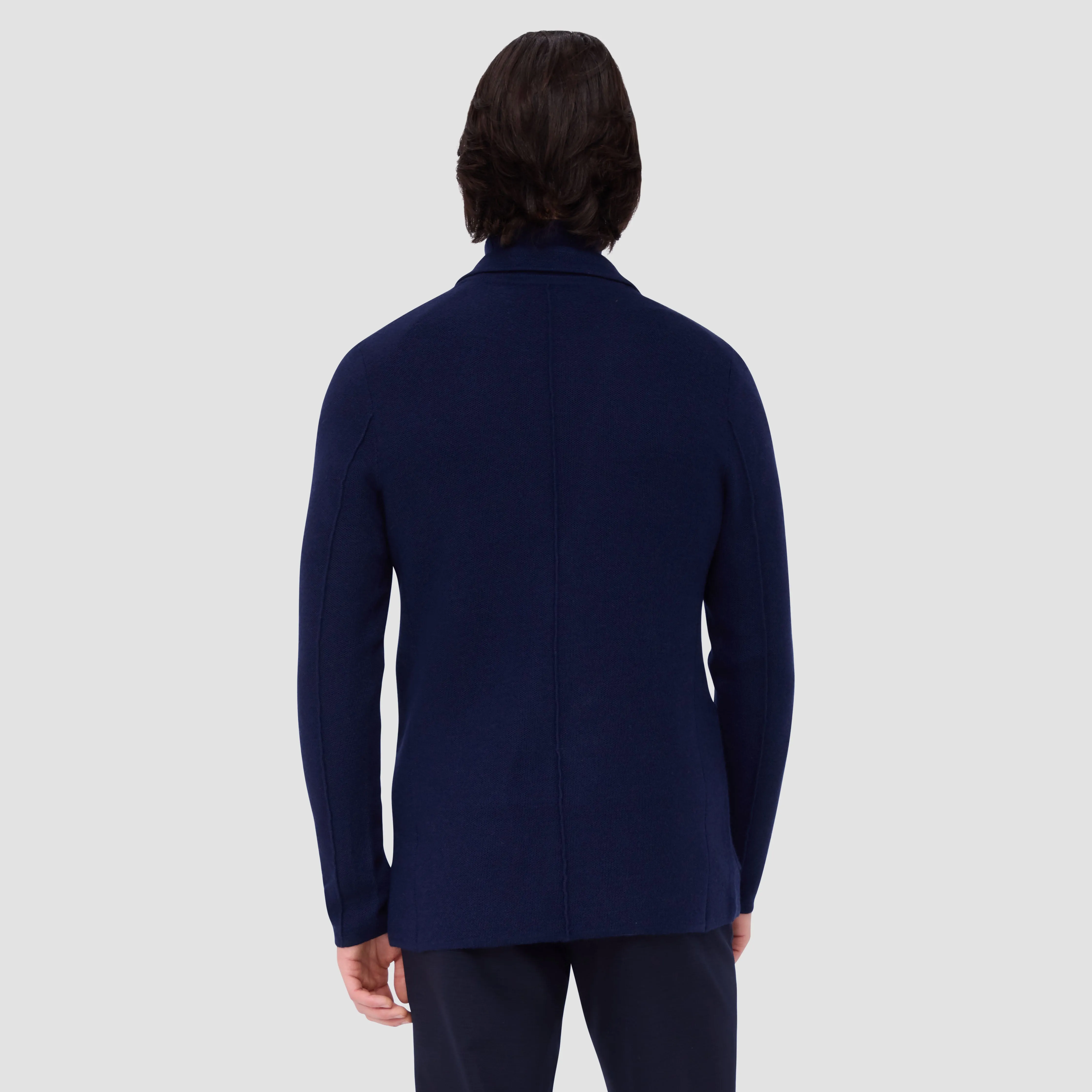 Honeycomb Stitch Two Button Knitted Blazer sold by Bugatchi product image thumbnail 4