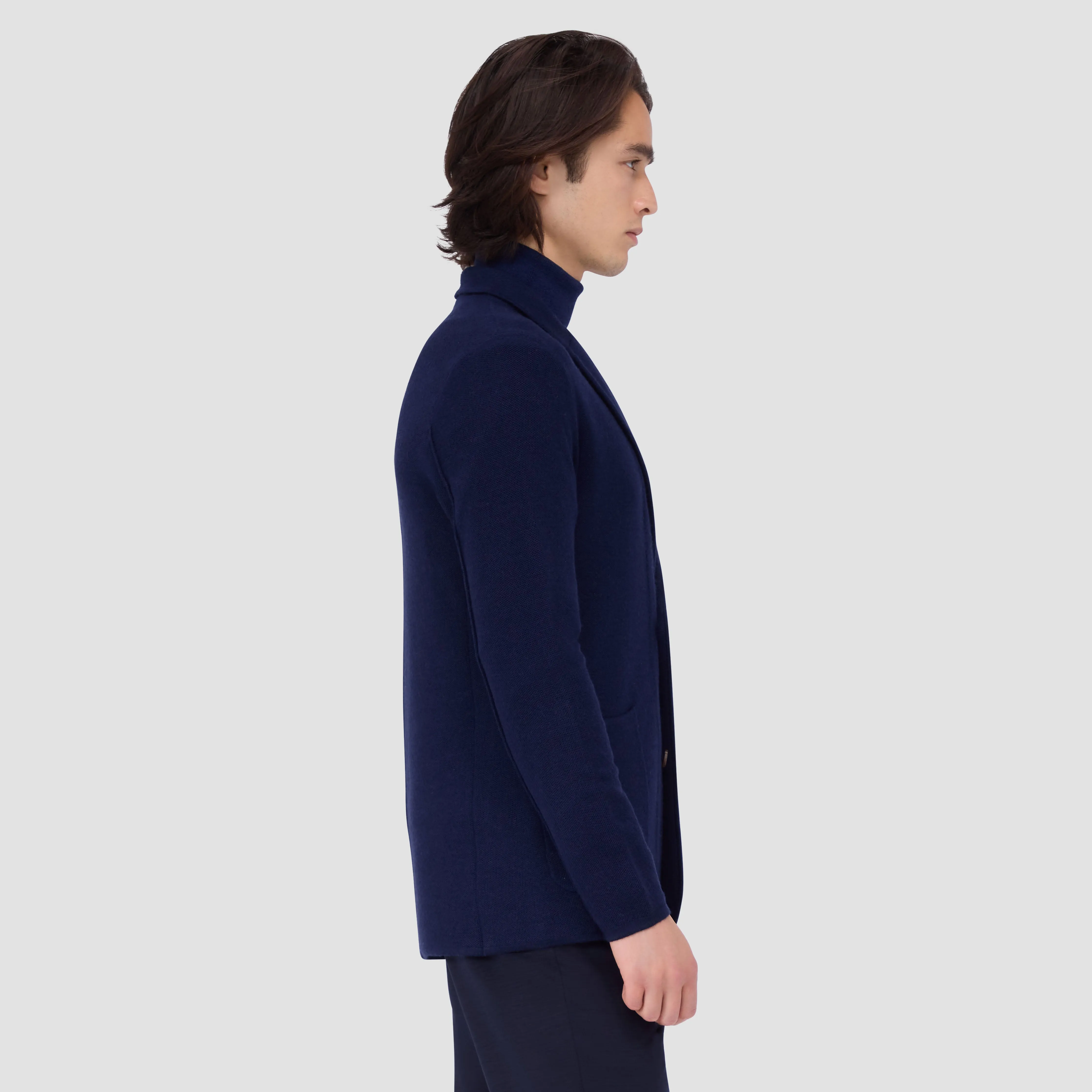 Honeycomb Stitch Two Button Knitted Blazer sold by Bugatchi product image thumbnail 3