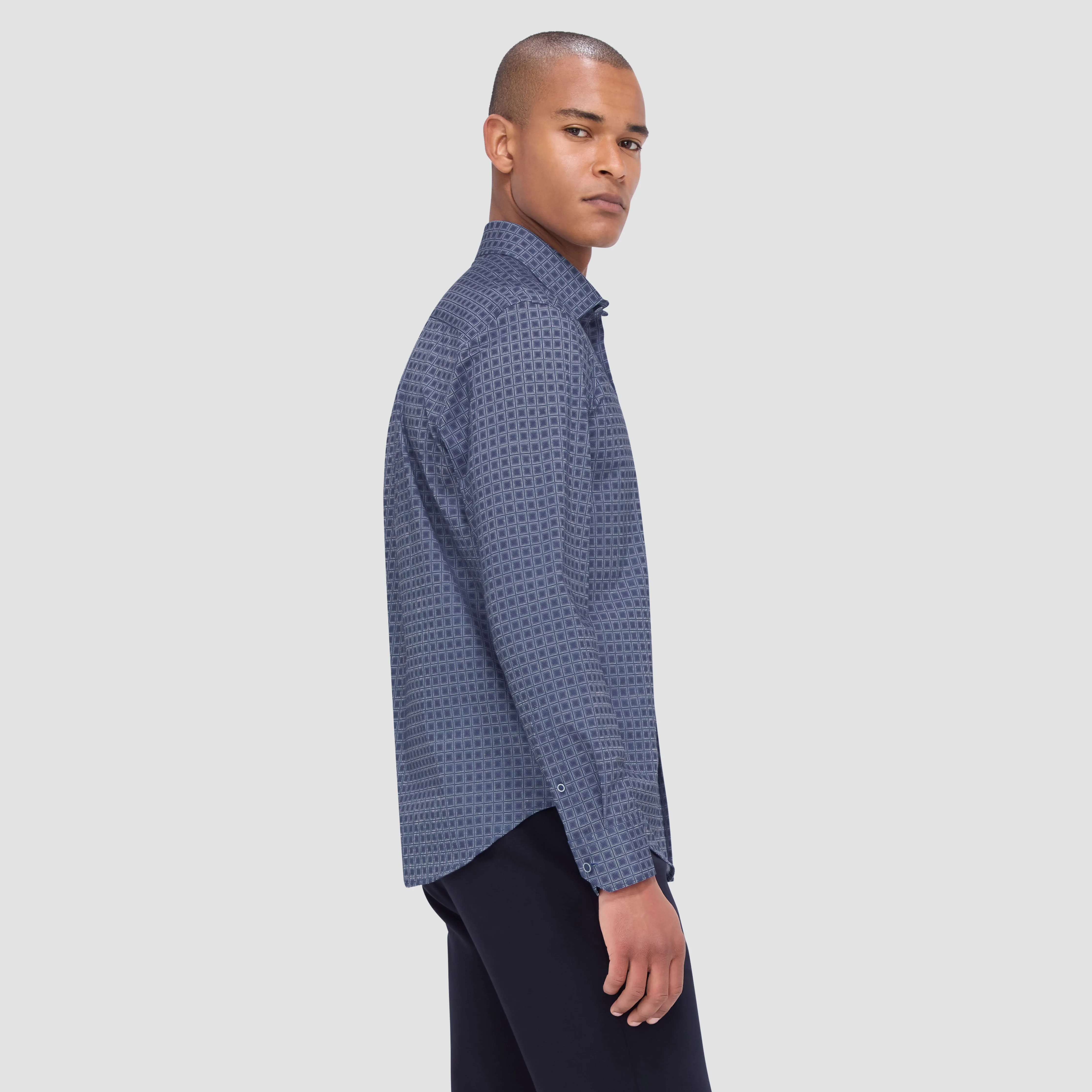 James Checkered OoohCotton Shirt sold by Bugatchi product image thumbnail 3