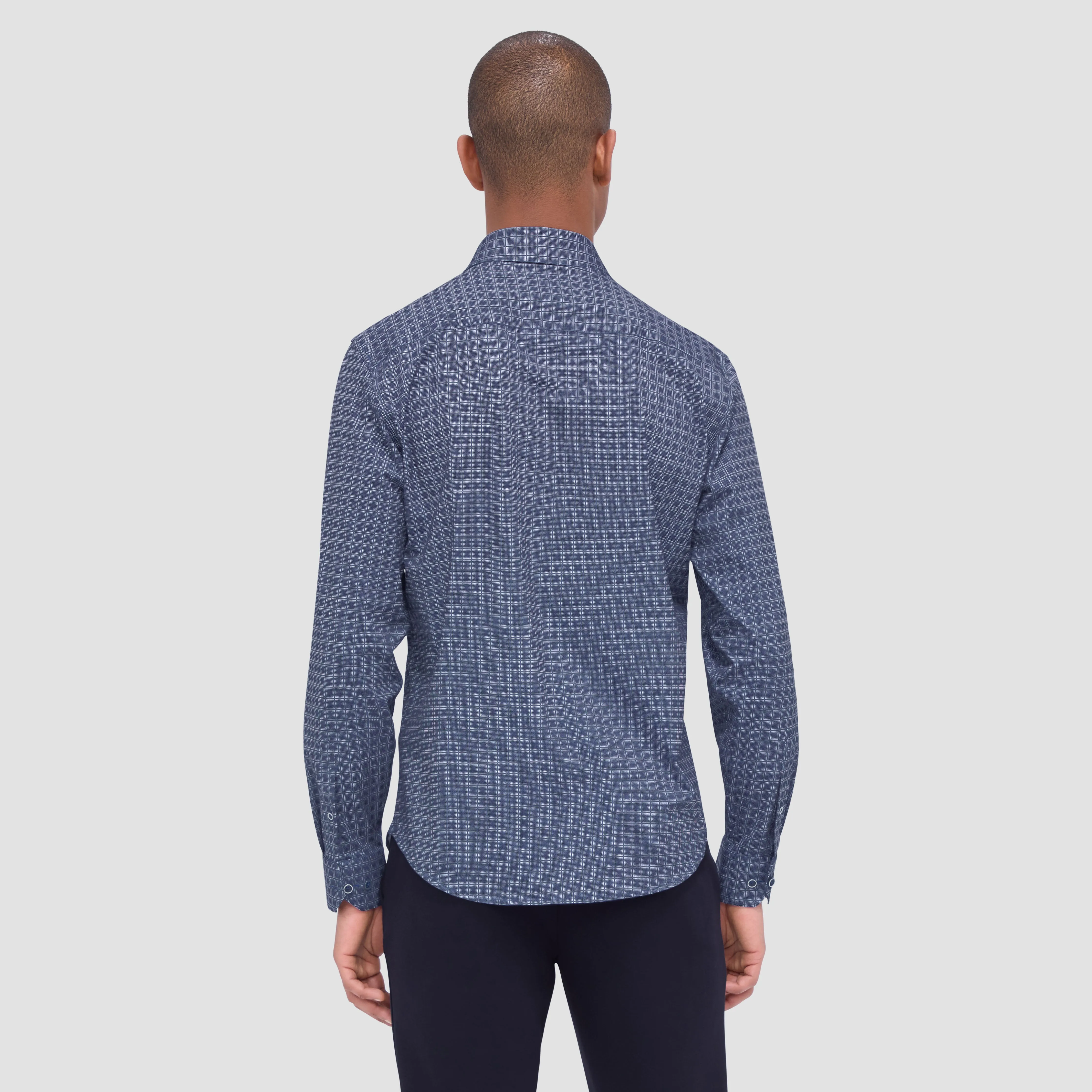 James Checkered OoohCotton Shirt sold by Bugatchi product image thumbnail 4