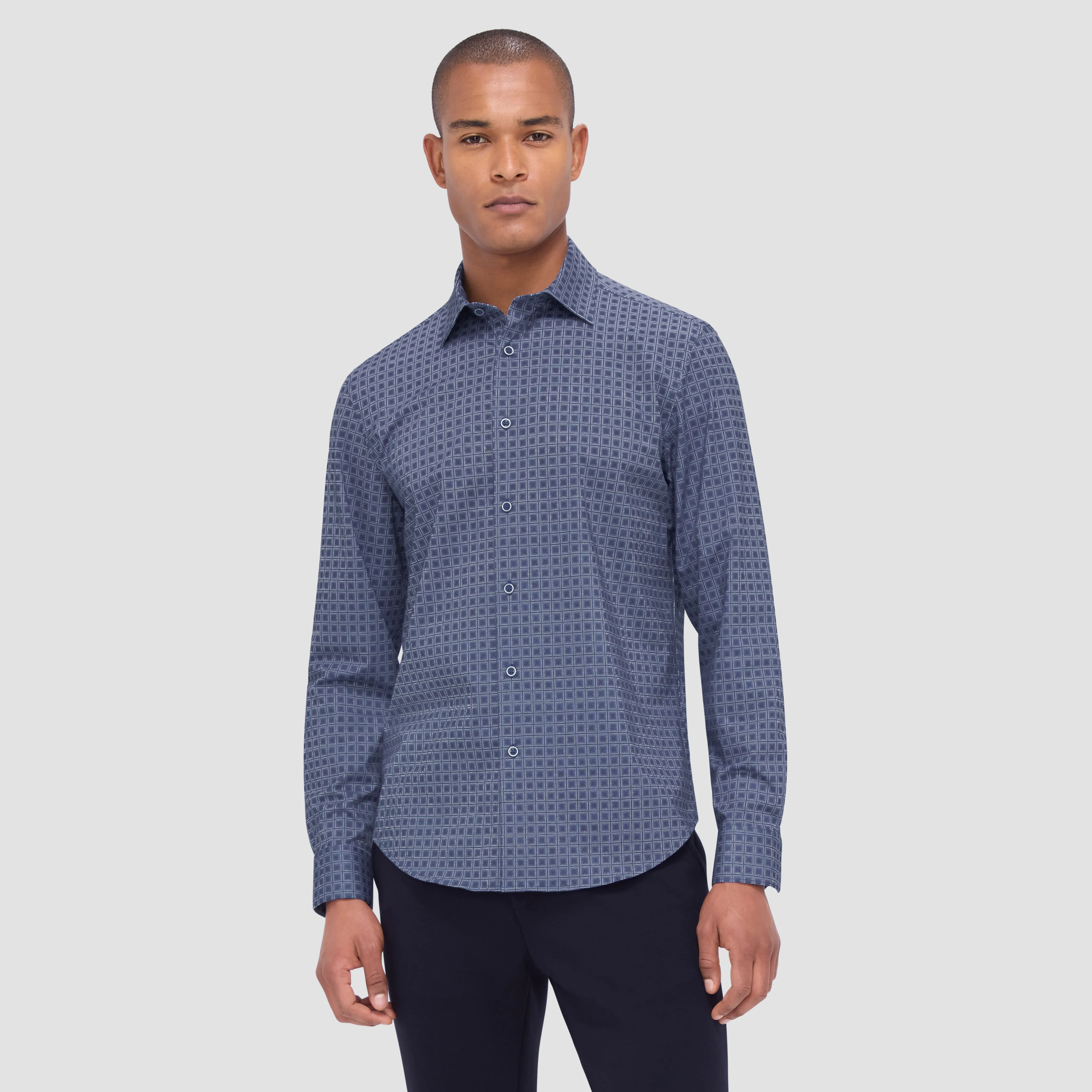 James Checkered OoohCotton Shirt sold by Bugatchi product image thumbnail 2