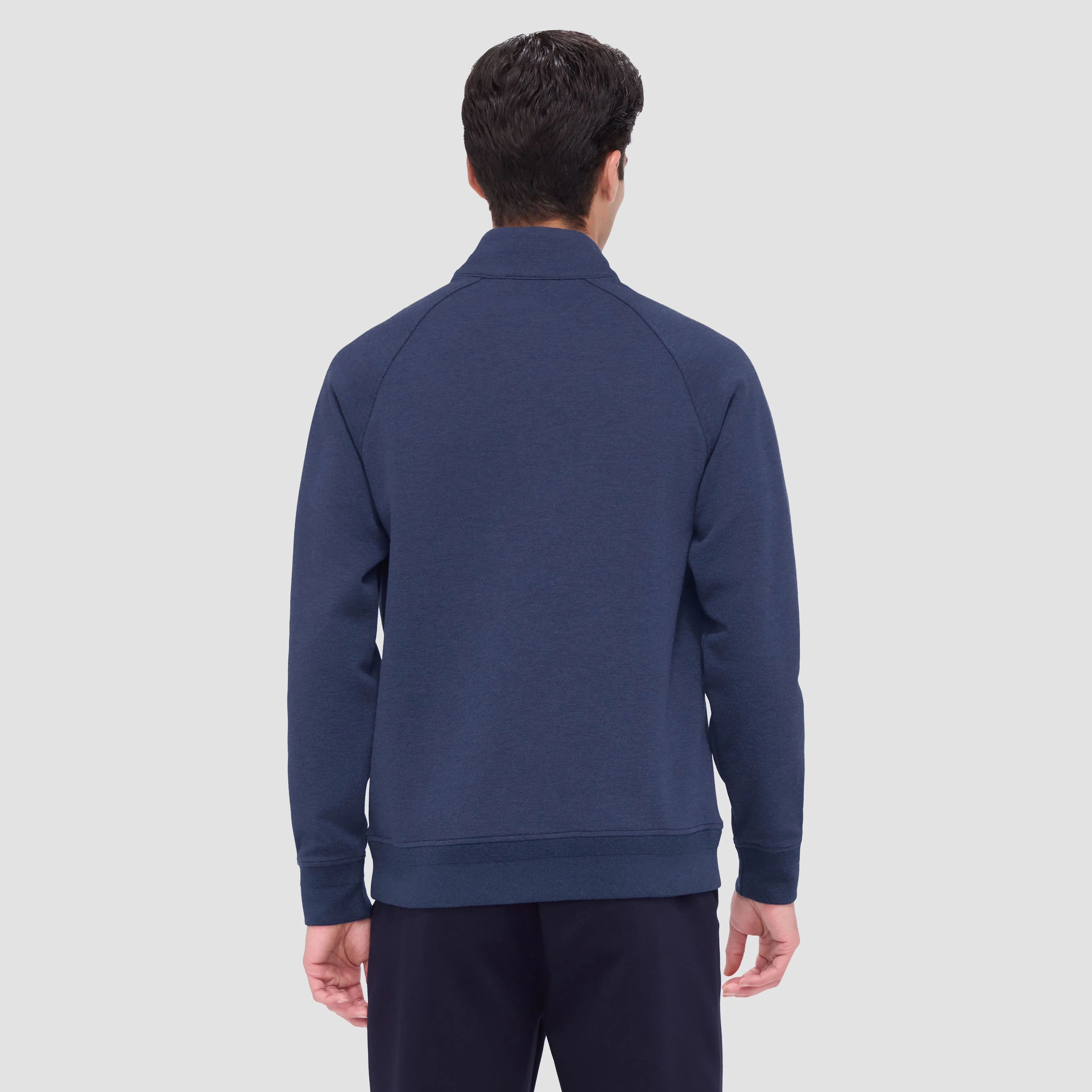 Double Sided Pique/Heather Quarter-Zip Pullover sold by Bugatchi product image thumbnail 4