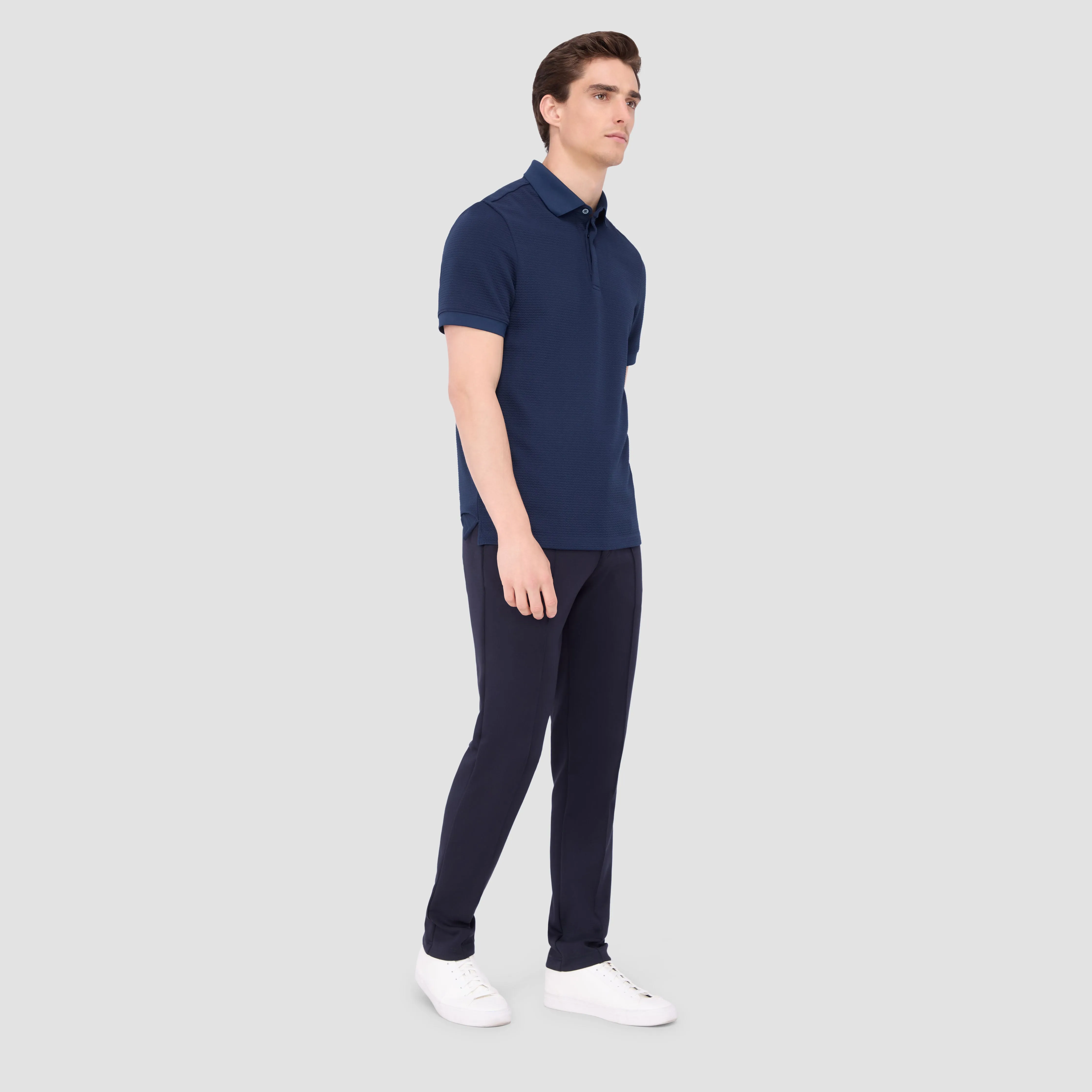 Waffled Performance Polo sold by Bugatchi product image thumbnail 5