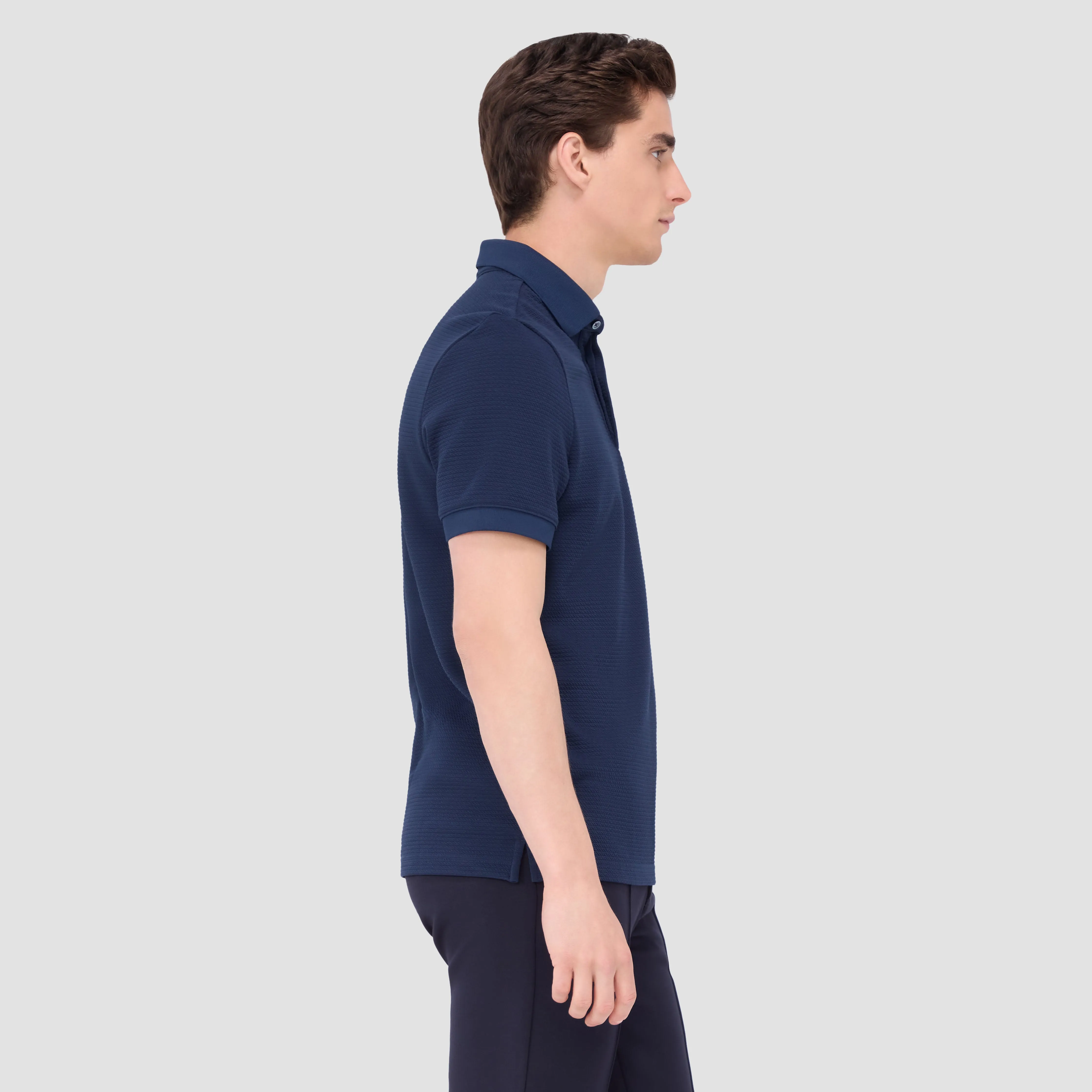 Waffled Performance Polo sold by Bugatchi product image thumbnail 3