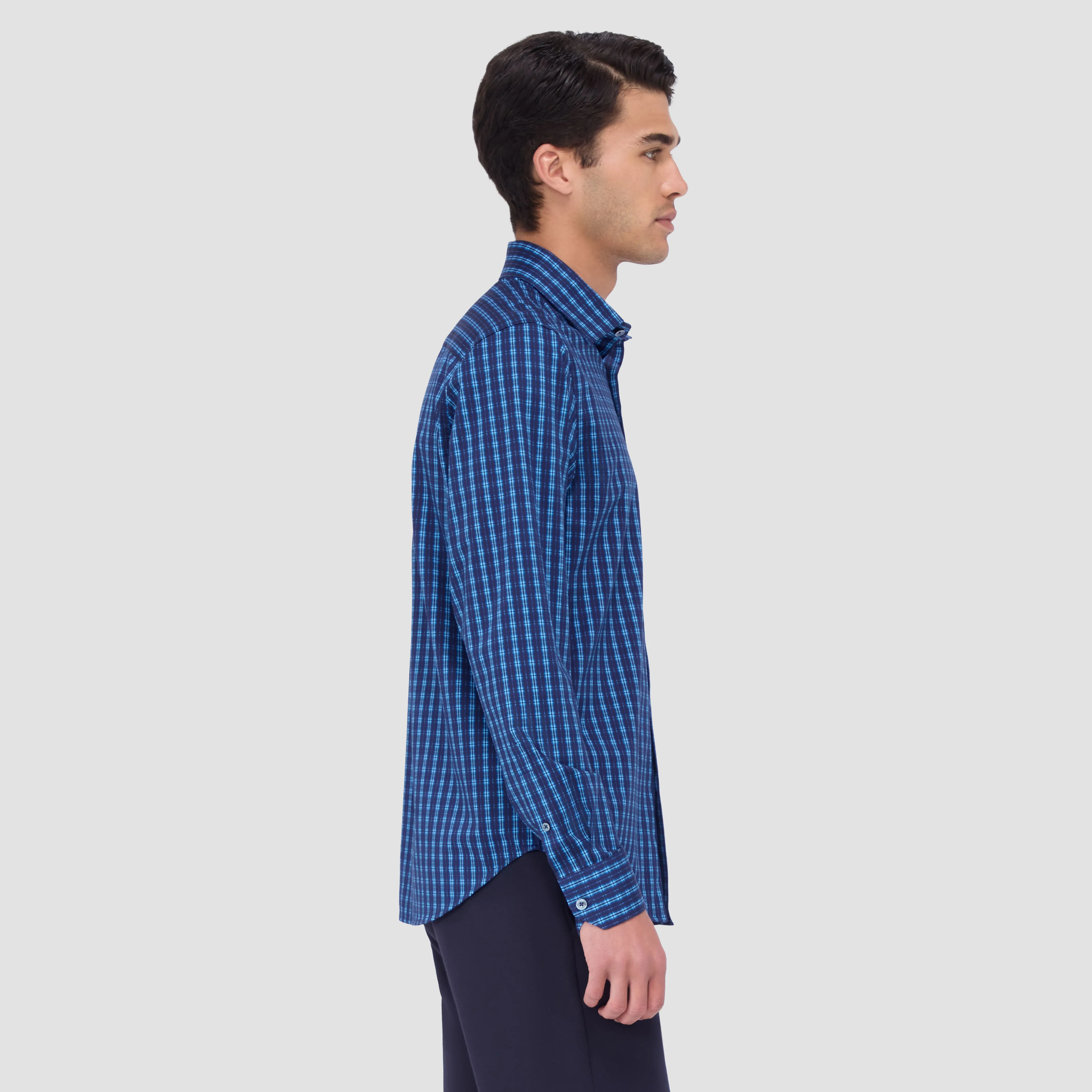 James Plaid OoohCotton Shirt sold by Bugatchi product image thumbnail 3