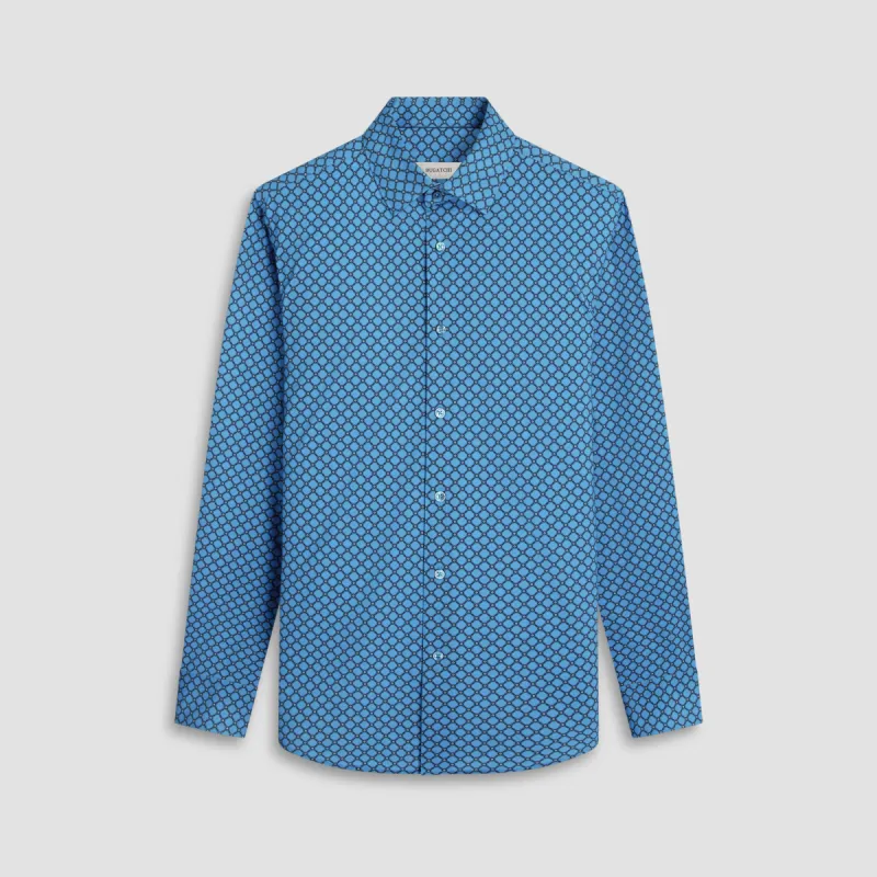 Jules Diagonal Check OoohCotton Shirt sold by Bugatchi