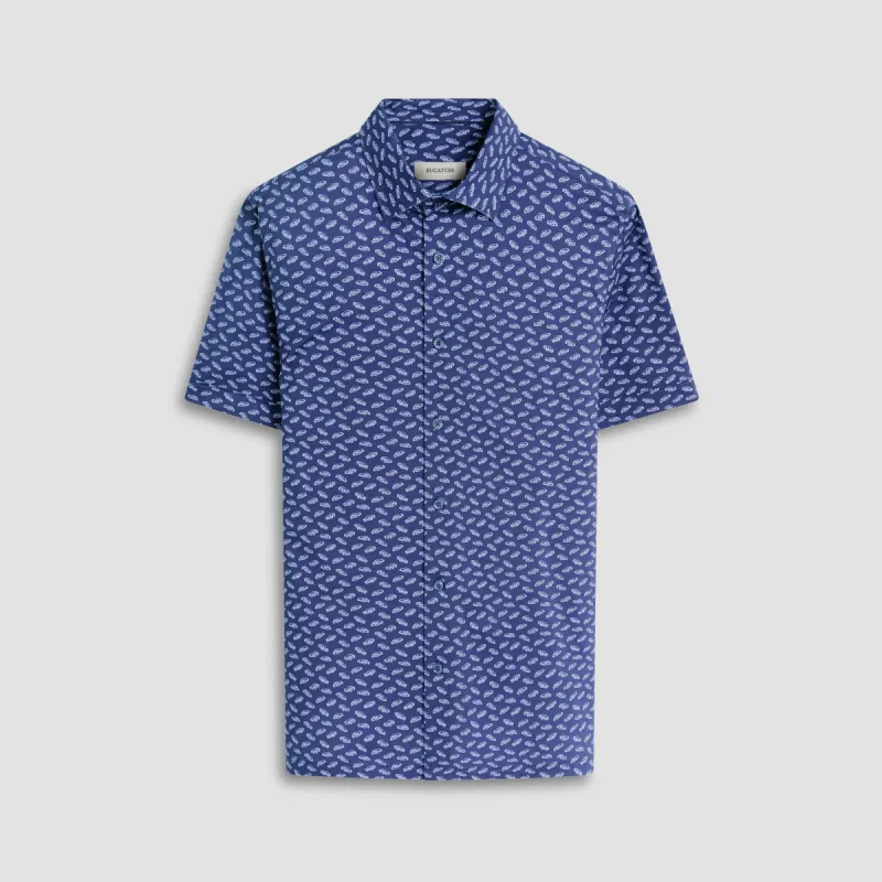 Milo Car Print OoohCotton Short Sleeve Shirt sold by Bugatchi