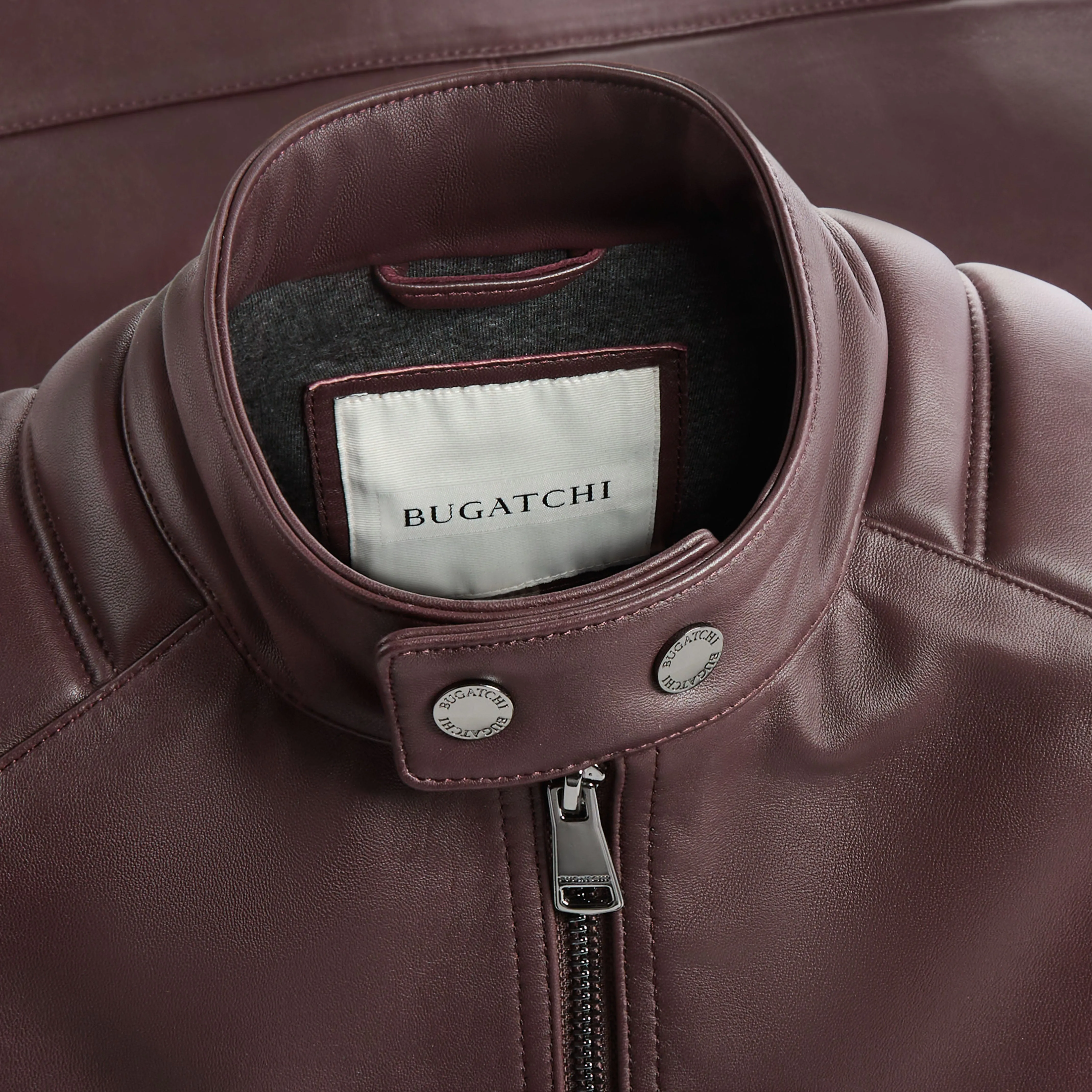 Leather Moto Jacket sold by Bugatchi product image thumbnail 2