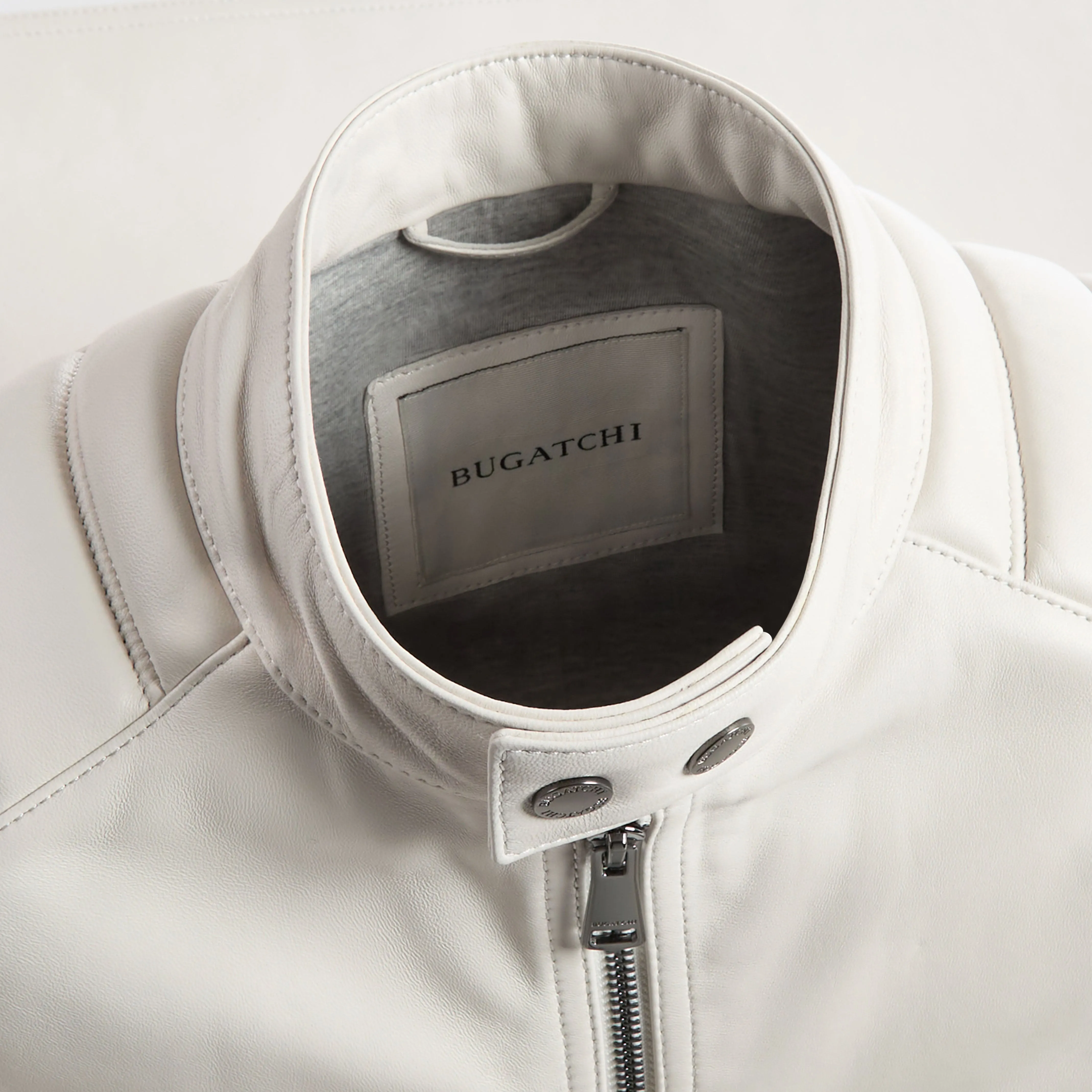 Leather Moto Jacket sold by Bugatchi product image thumbnail 2