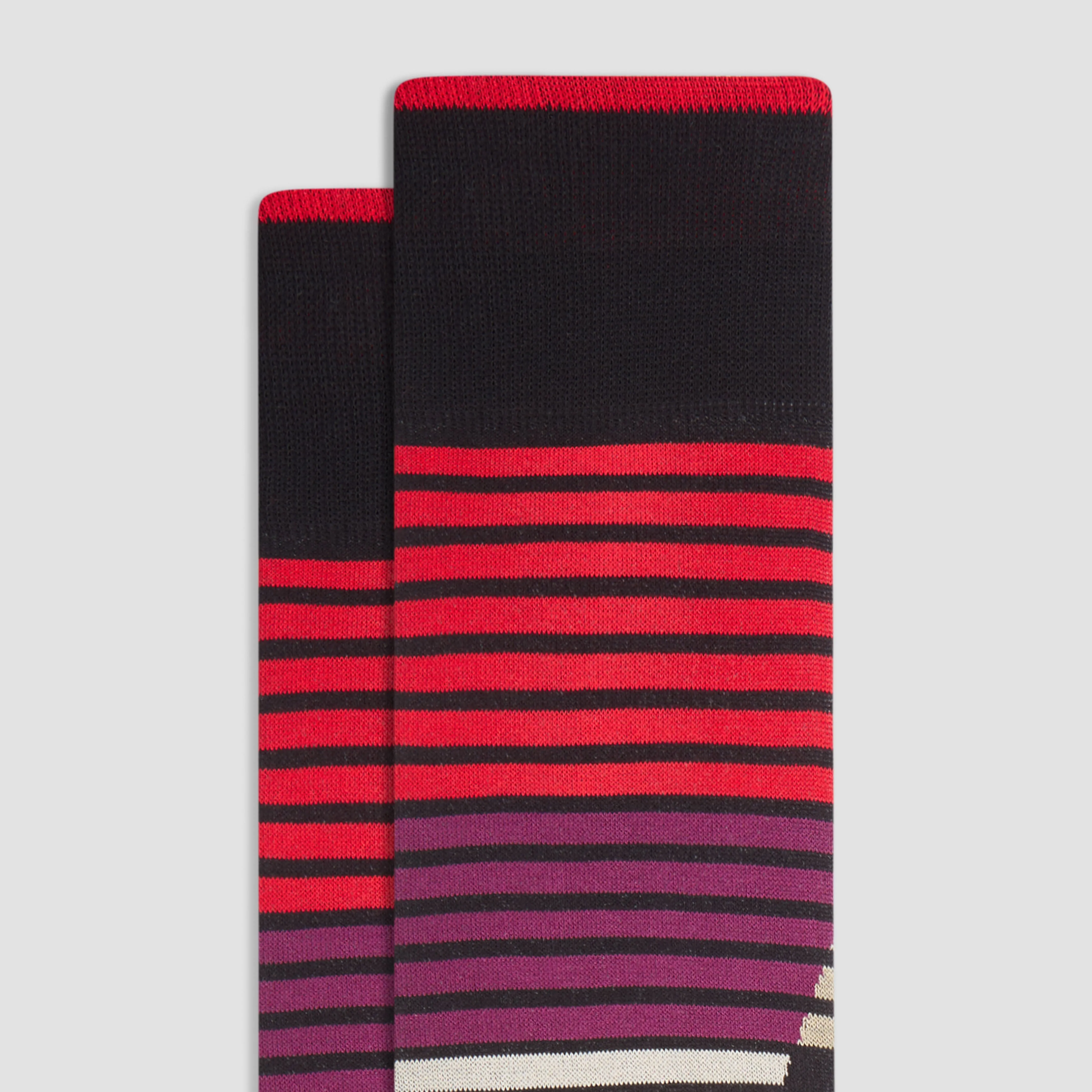Striped Abstract Mid-Calf Socks sold by Bugatchi product image thumbnail 2