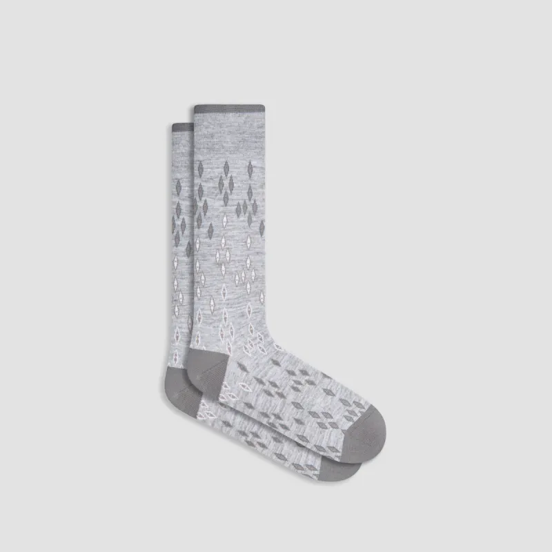 Geometric Mid-Calf Socks sold by Bugatchi