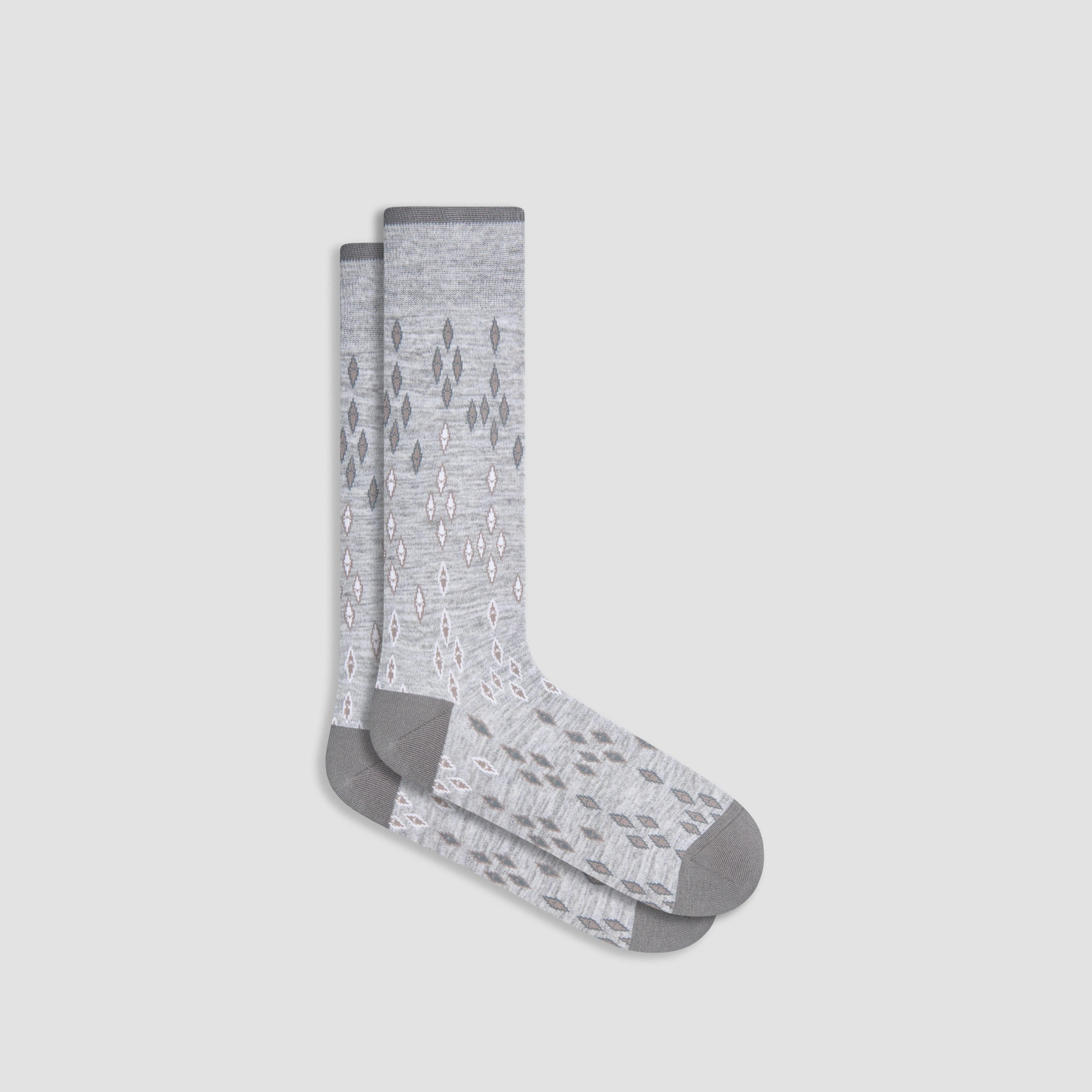 Geometric Mid-Calf Socks sold by Bugatchi