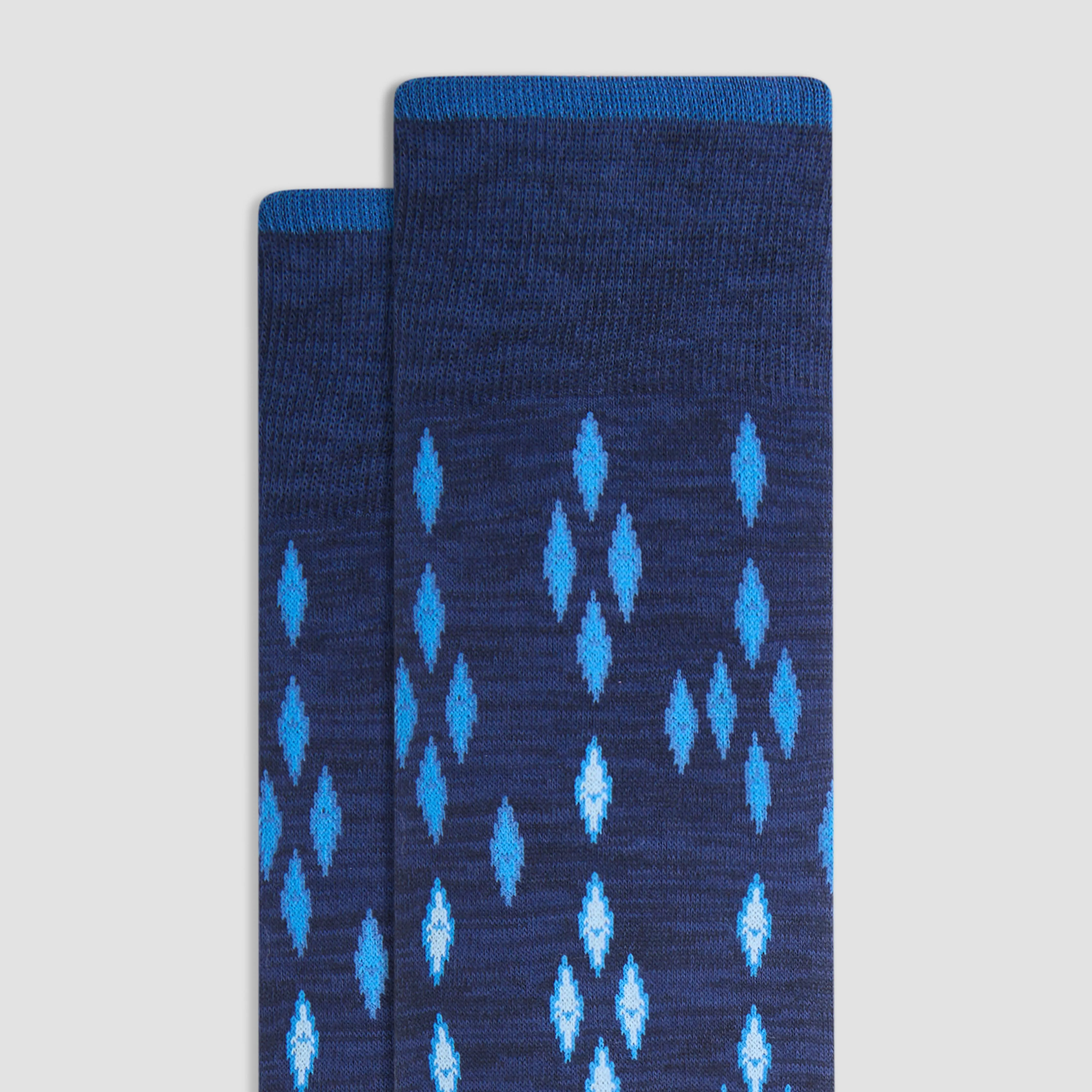 Geometric Mid-Calf Socks sold by Bugatchi product image thumbnail 2