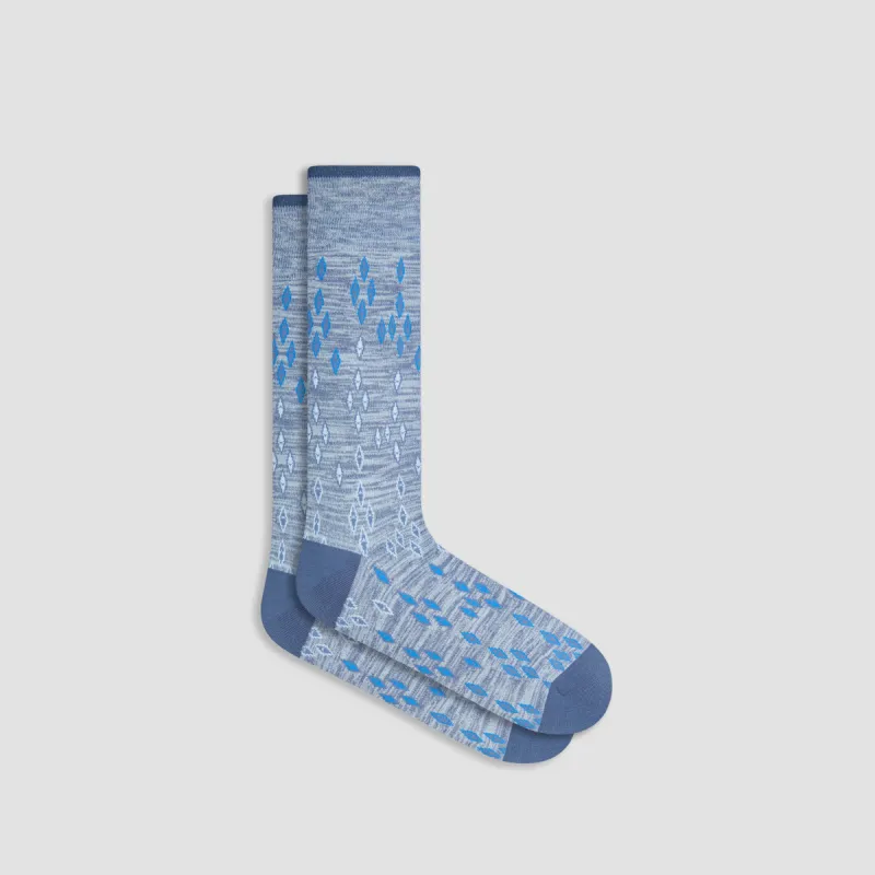 Geometric Mid-Calf Socks sold by Bugatchi