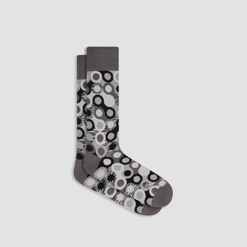Geometric Mid-Calf Socks sold by Bugatchi