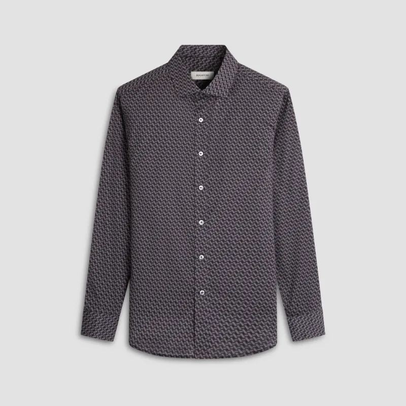 Axel Basketweave Shirt sold by Bugatchi
