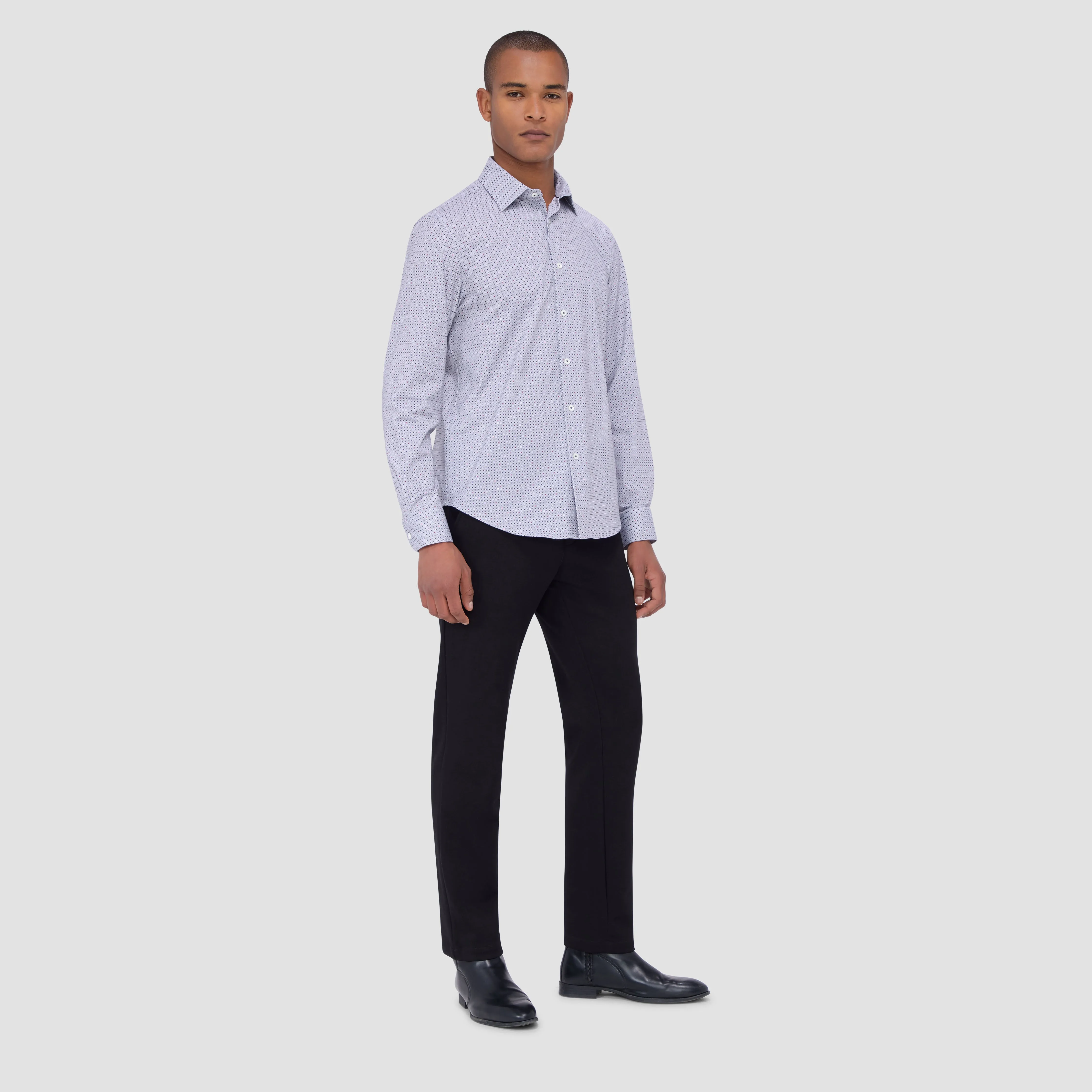 James Geometric OoohCotton Shirt sold by Bugatchi product image thumbnail 5