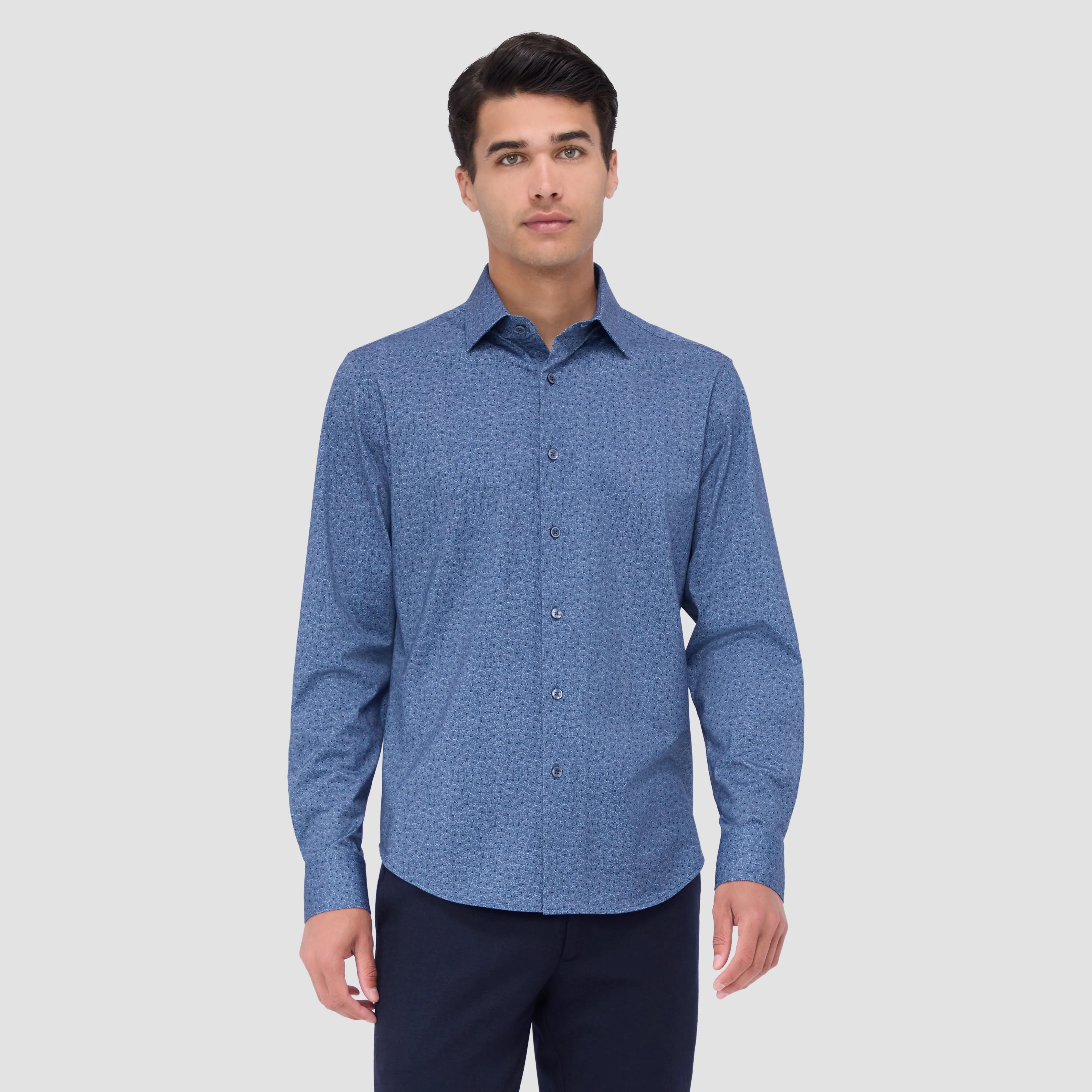 James Geometric OoohCotton Shirt sold by Bugatchi product image thumbnail 2