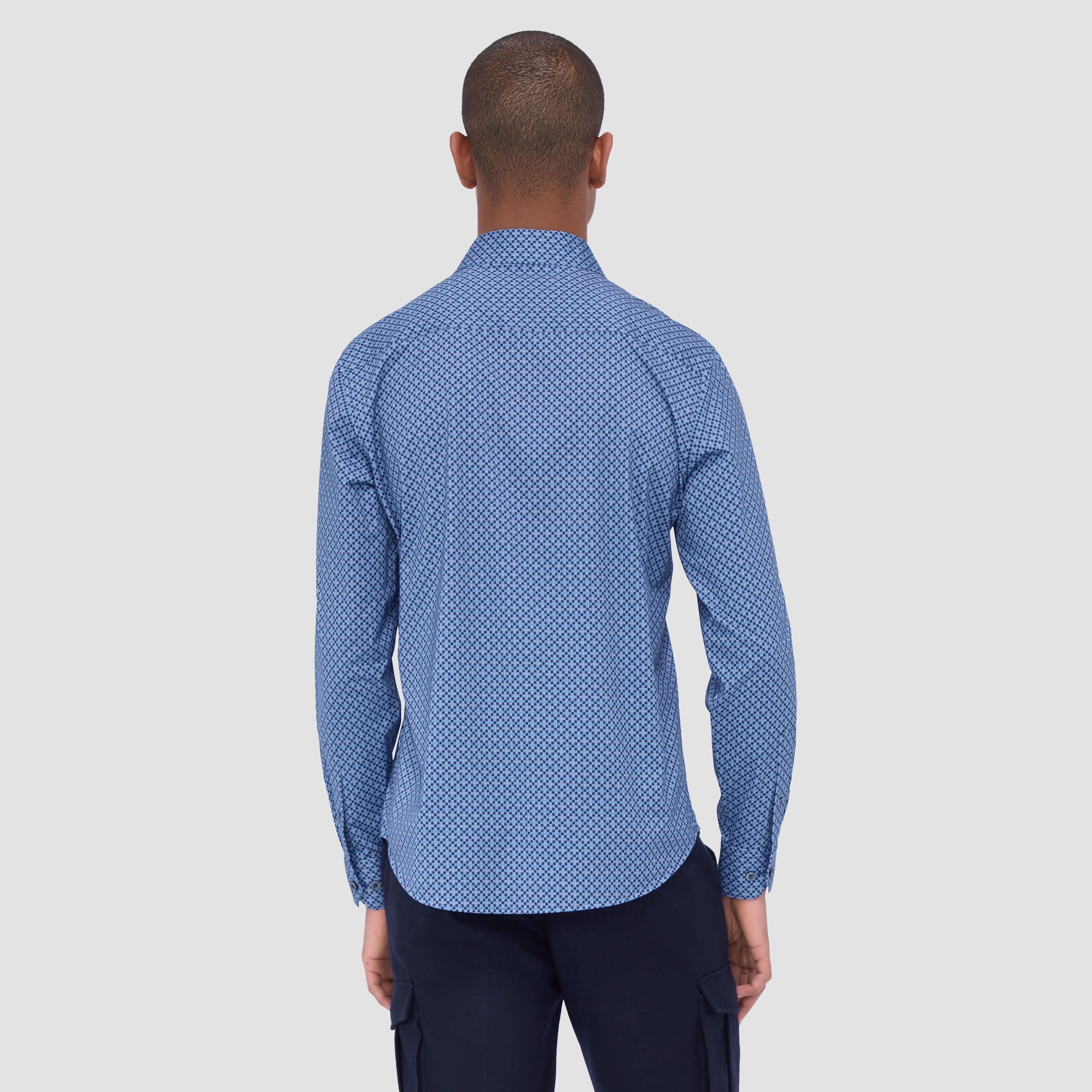 James Checkered OoohCotton Shirt sold by Bugatchi product image thumbnail 4
