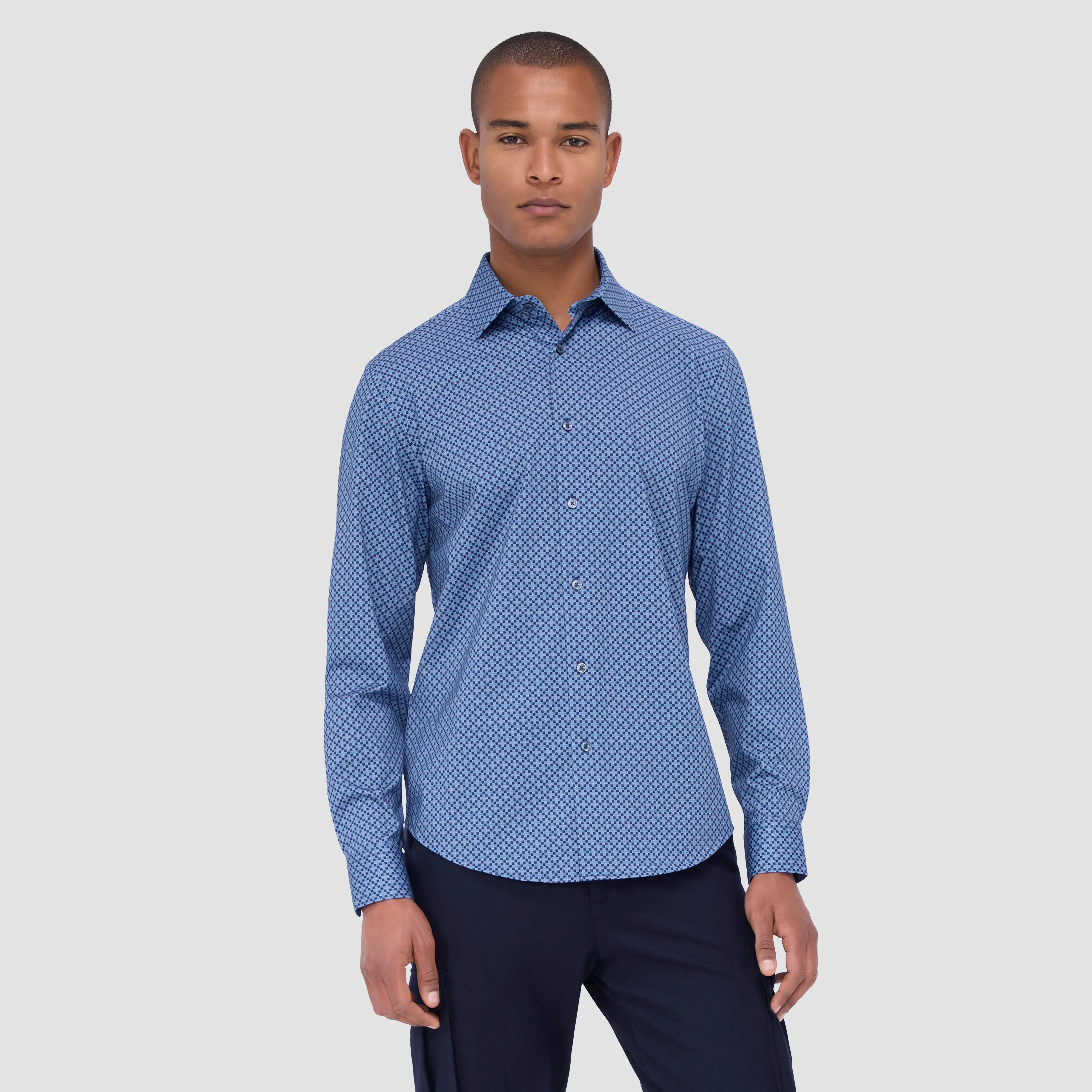 James Checkered OoohCotton Shirt sold by Bugatchi product image thumbnail 2