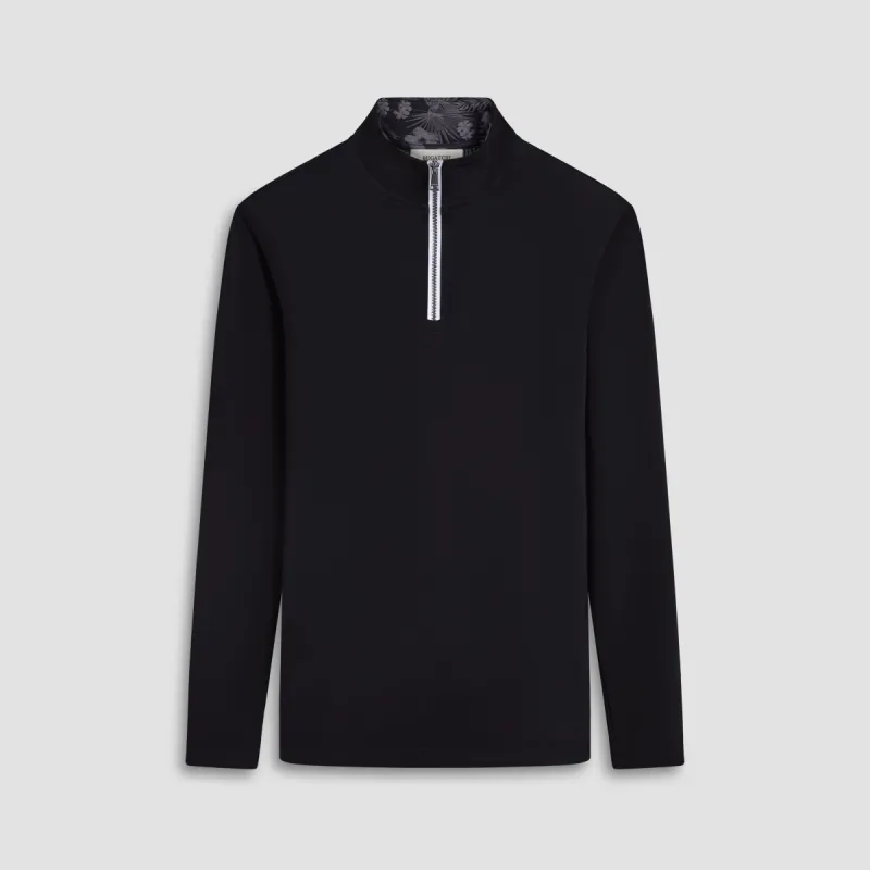 Contrast Performance Quarter-Zip Pullover sold by Bugatchi