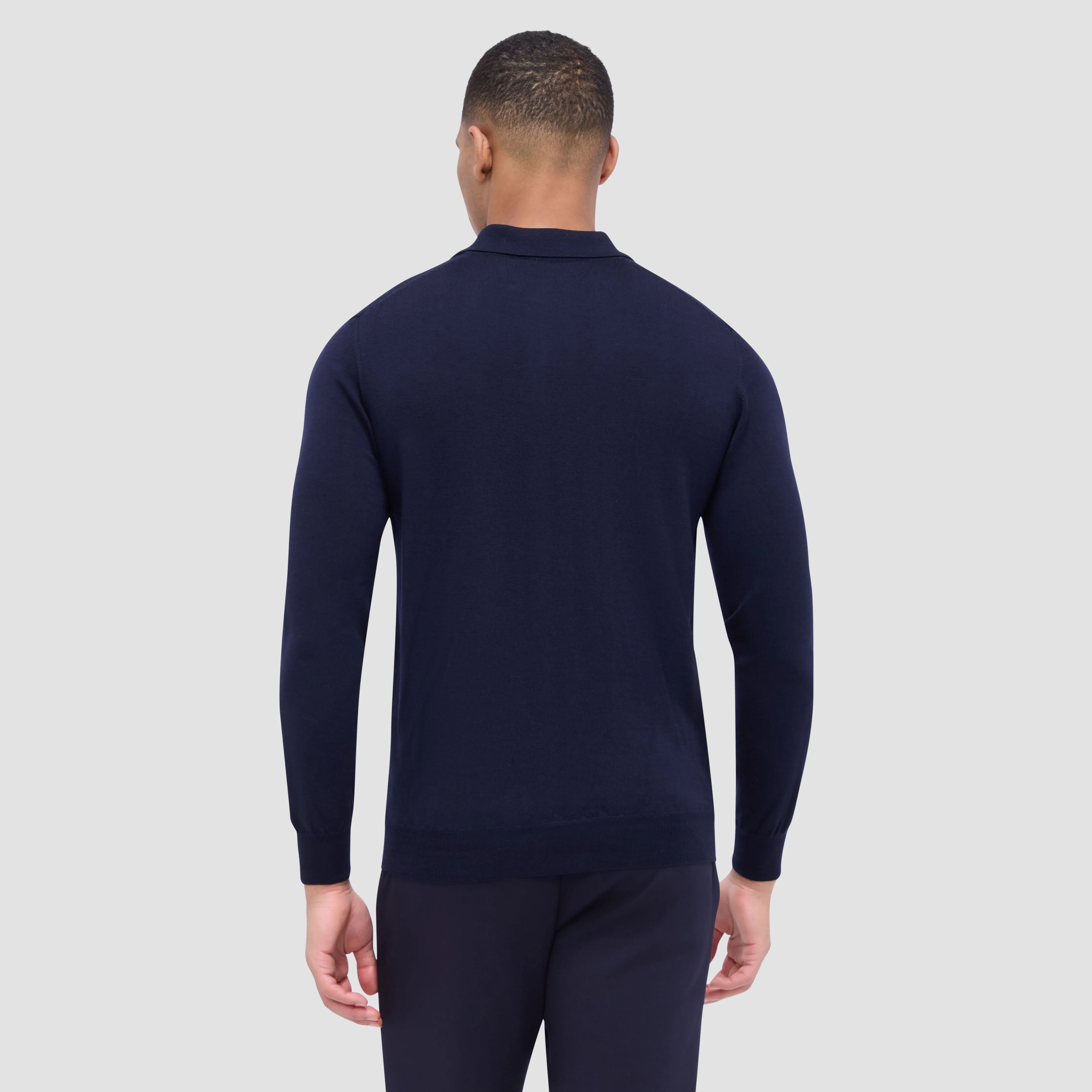 Super Merino Polo Sweater sold by Bugatchi product image thumbnail 4