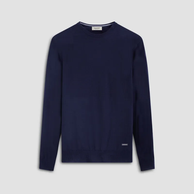 Scott Crew Neck Super Merino Sweater made by Bugatchi