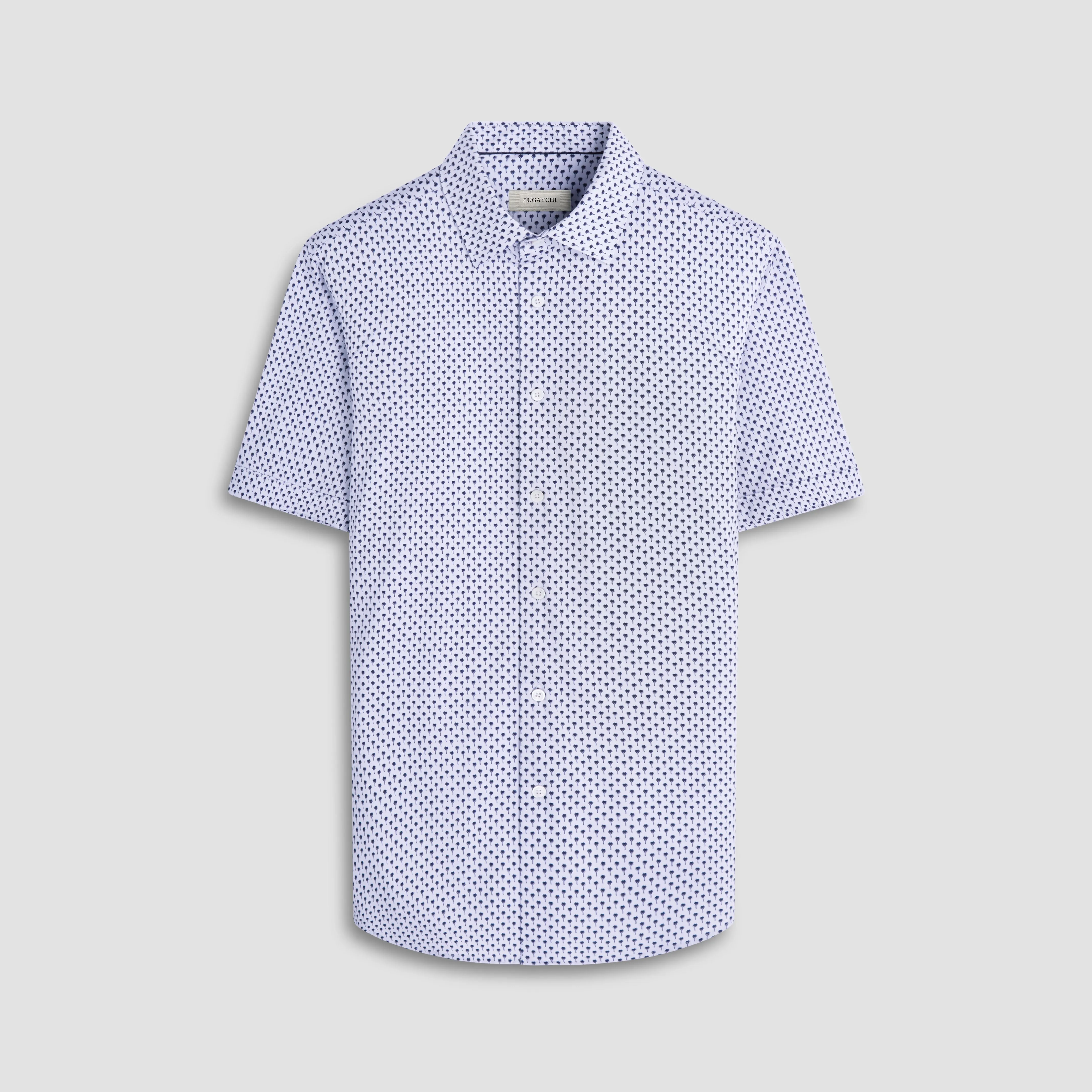 Miles Palm OoohCotton Short Sleeve Shirt sold by Bugatchi