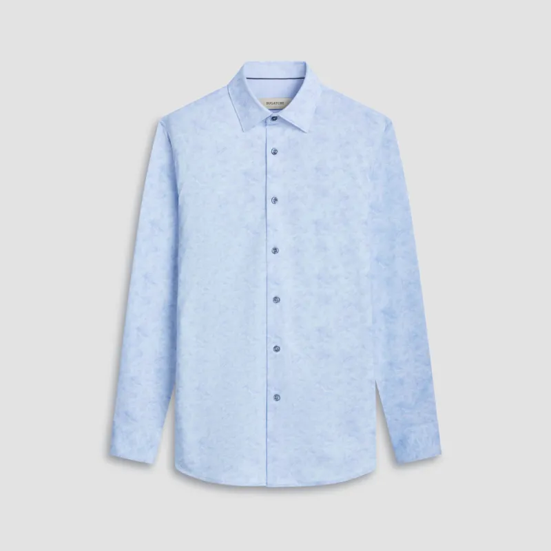 Jimmy Double Sided Floral/Solid OoohCotton Shirt sold by Bugatchi