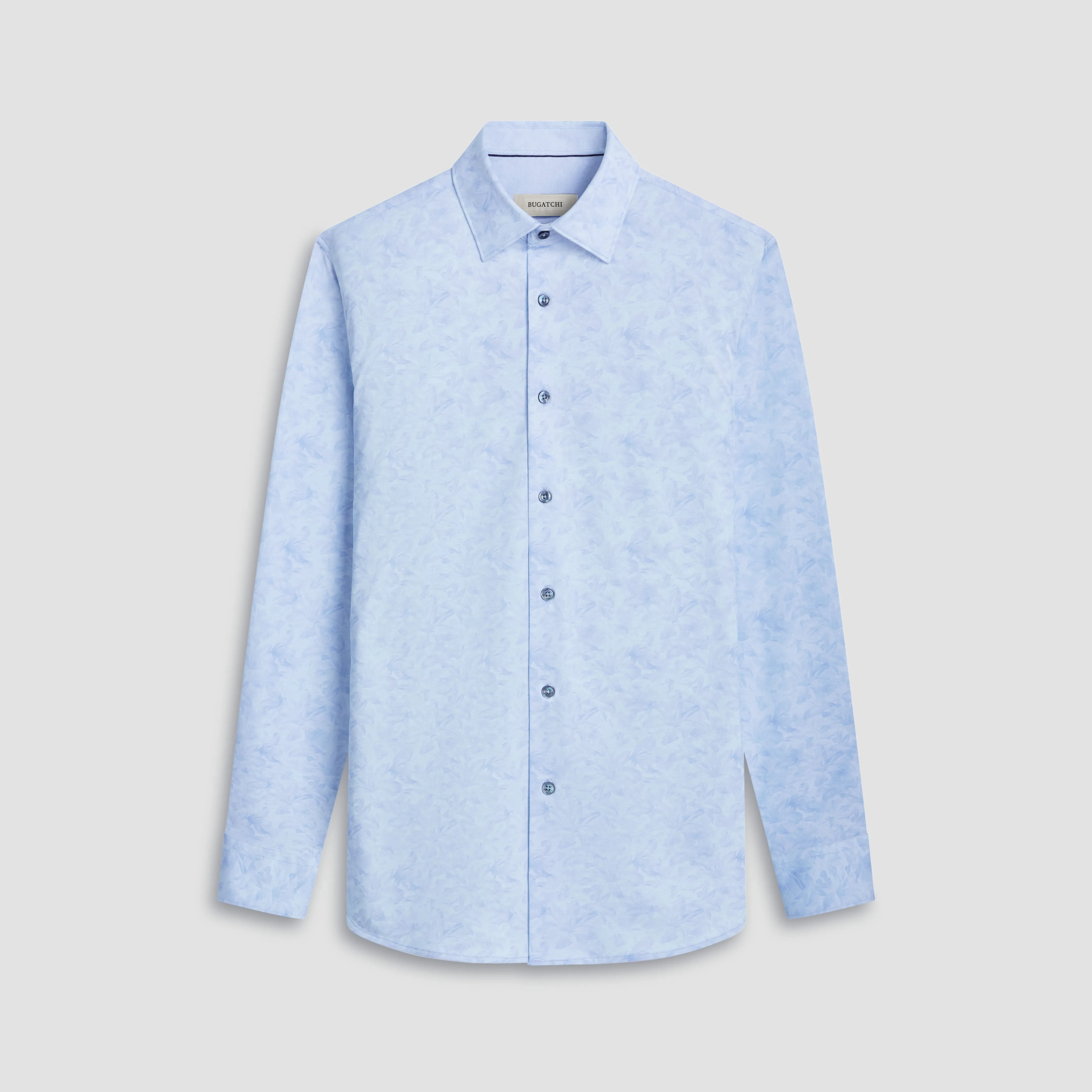 Jimmy Double Sided Floral/Solid OoohCotton Shirt sold by Bugatchi