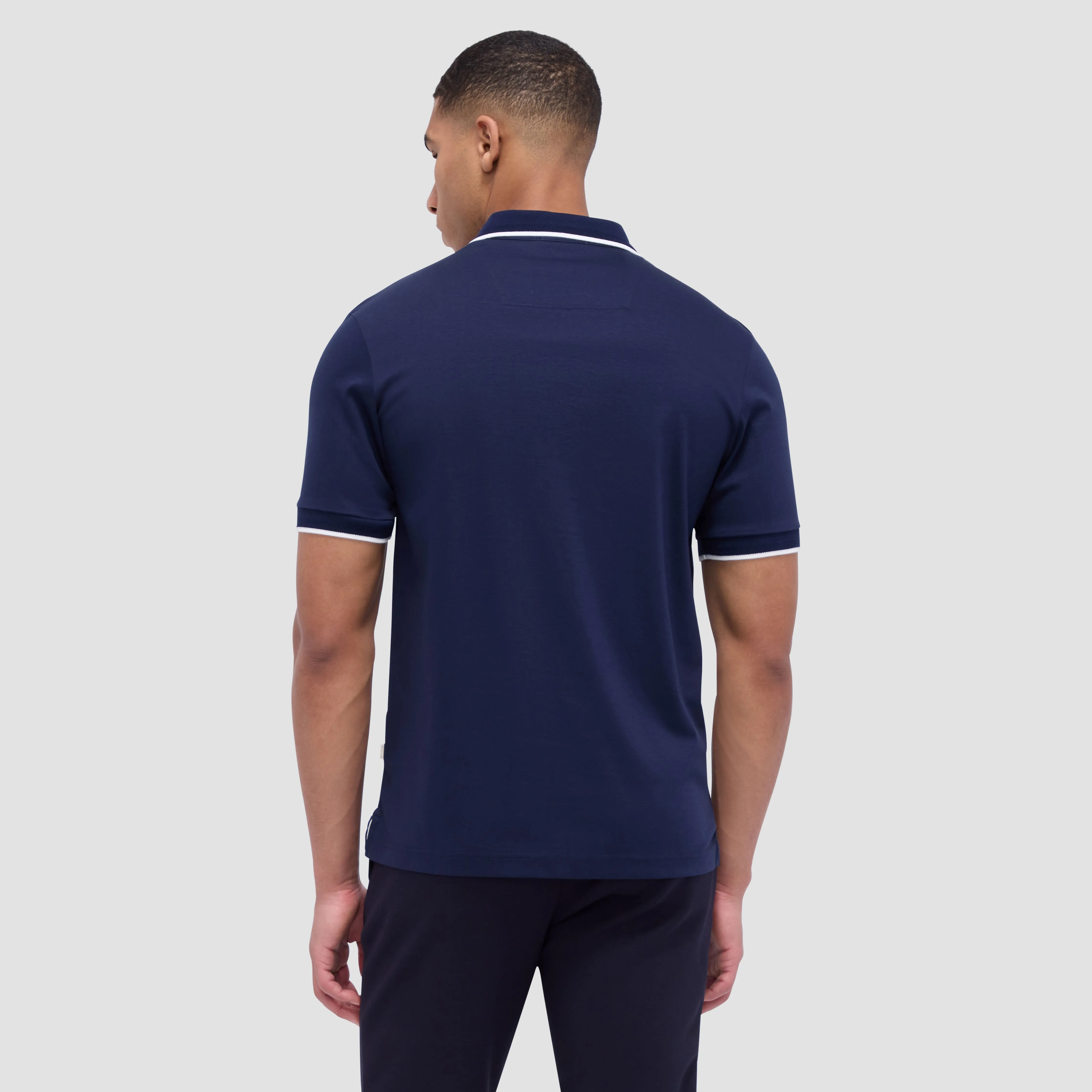 Contrast Three Button Polo sold by Bugatchi product image thumbnail 4