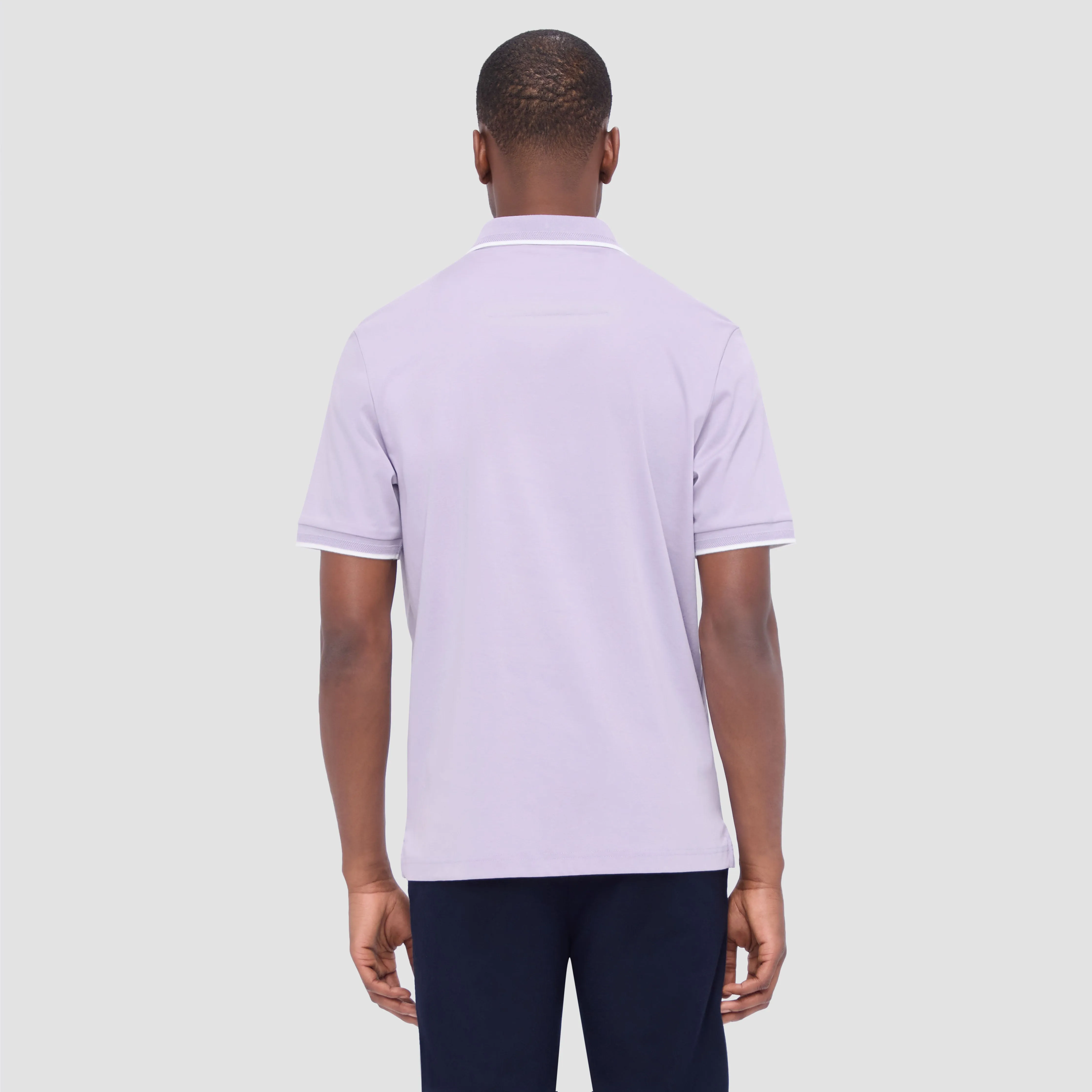 Contrast Three Button Polo sold by Bugatchi product image thumbnail 4