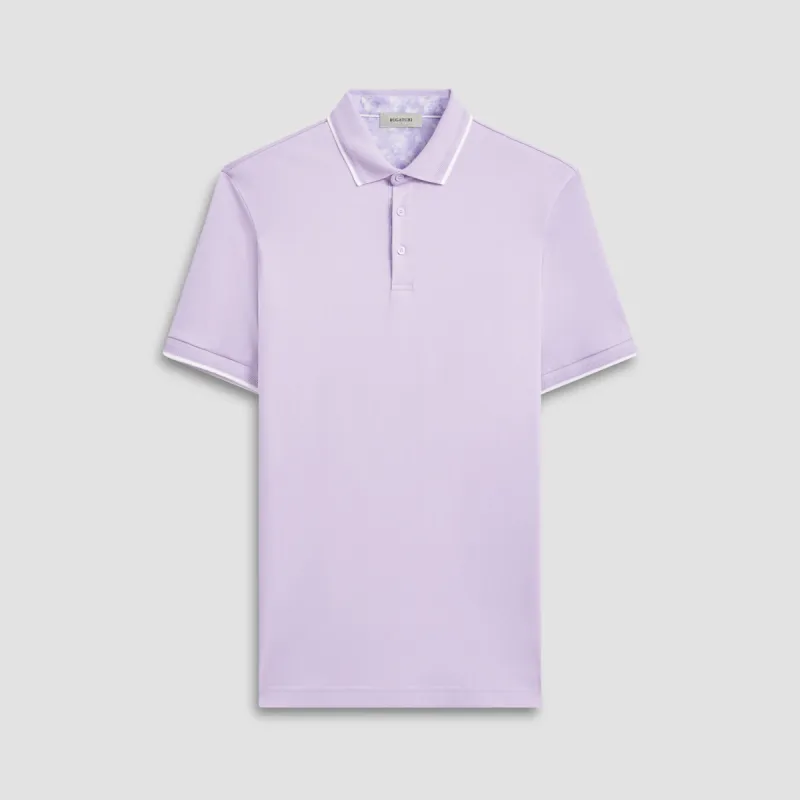 Contrast Three Button Polo sold by Bugatchi