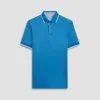 Contrast Three Button Polo sold by Bugatchi