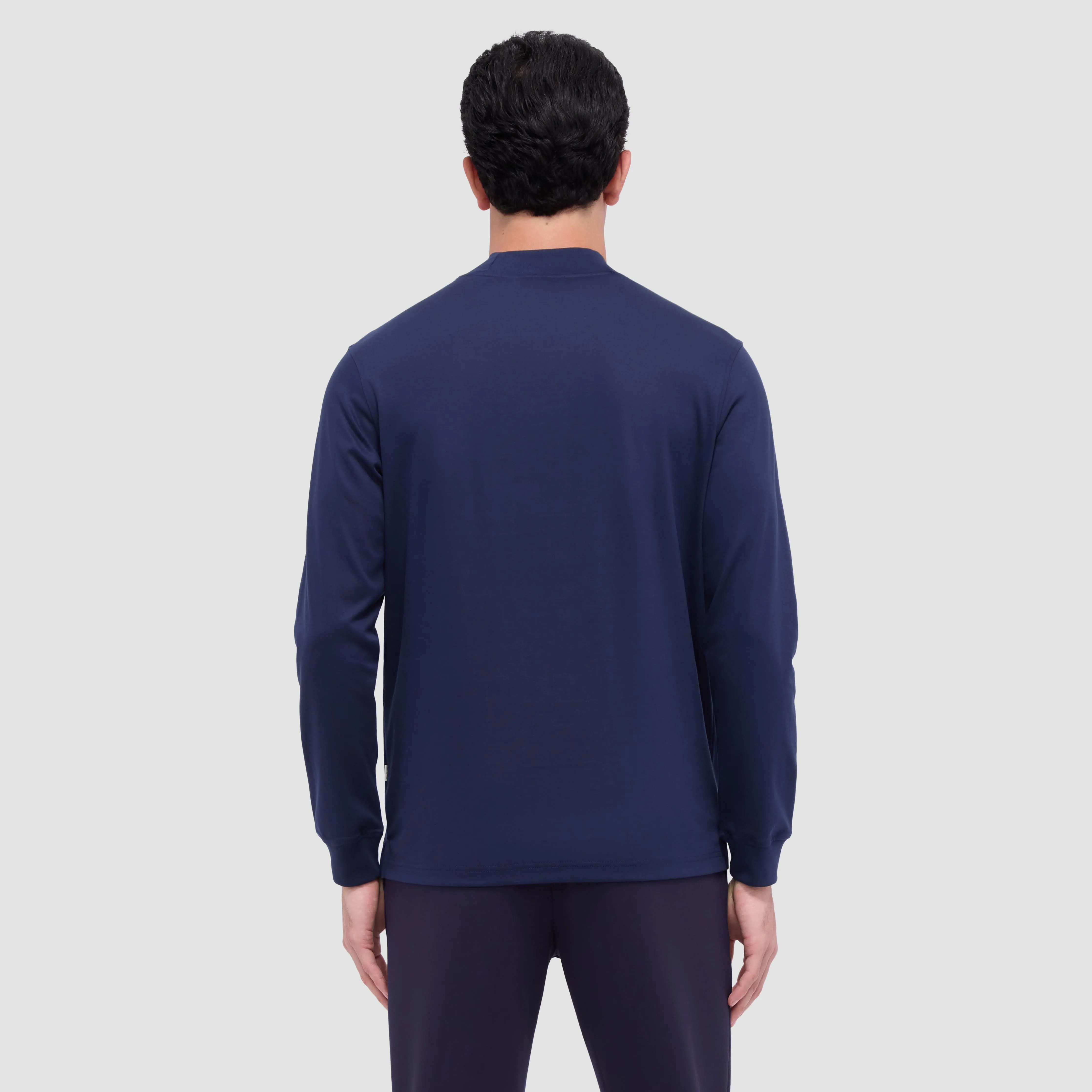 Solid Color Mock Neck Pullover sold by Bugatchi product image thumbnail 4