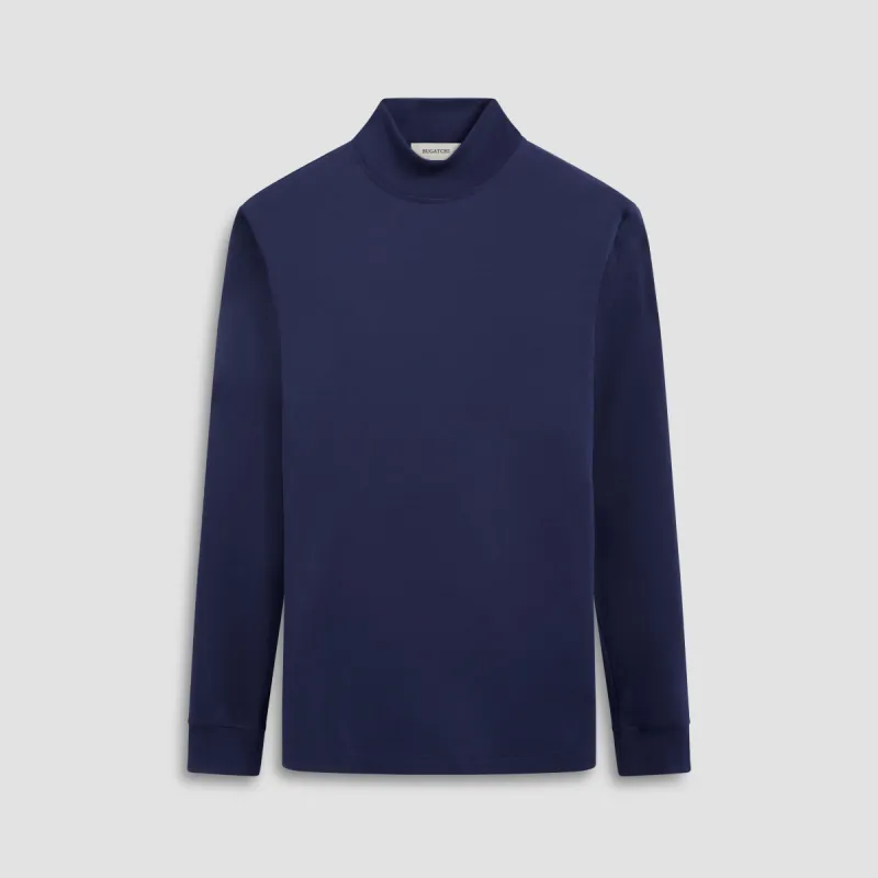 Solid Color Mock Neck Pullover sold by Bugatchi
